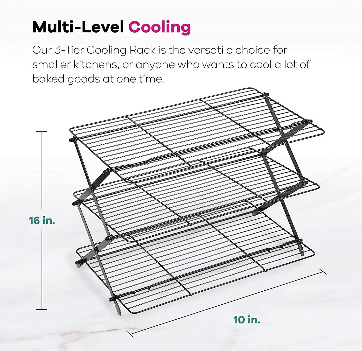 3-Tier Collapsible Cooking and Baking Cooling Rack