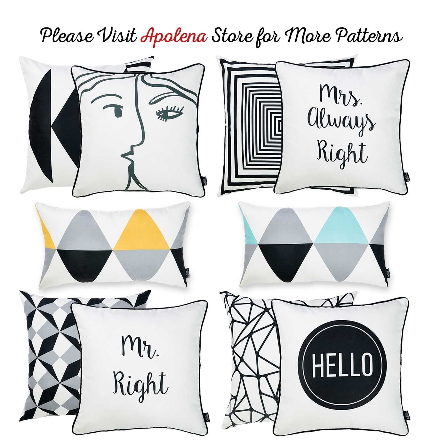 A yellow sofa, accessorized with two Scandi Yellow Gray Modern Lumbar Throw Pillow Covers, certified by OEKO-TEX Standard 100 and featuring a geometric pattern, is positioned beside a green potted plant and illuminated by natural light from a nearby window.