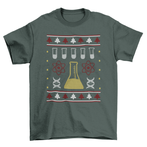 Science ugly sweater t-shirt