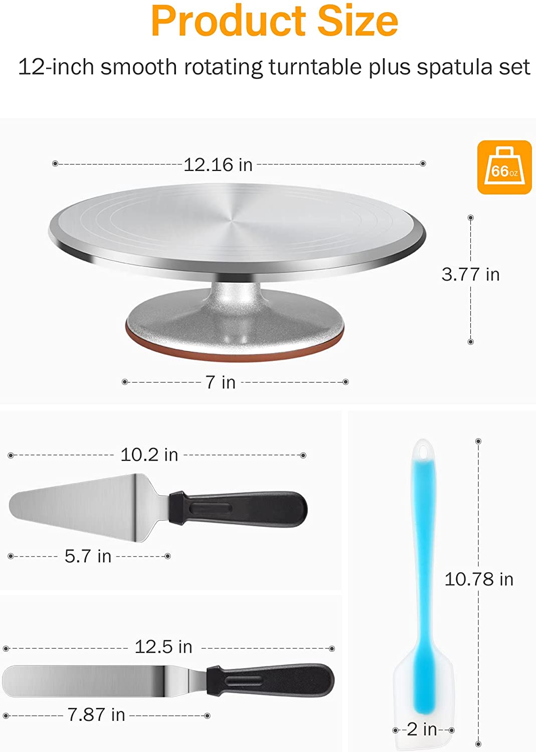 Turntable Cake Decorating Kit Supplies