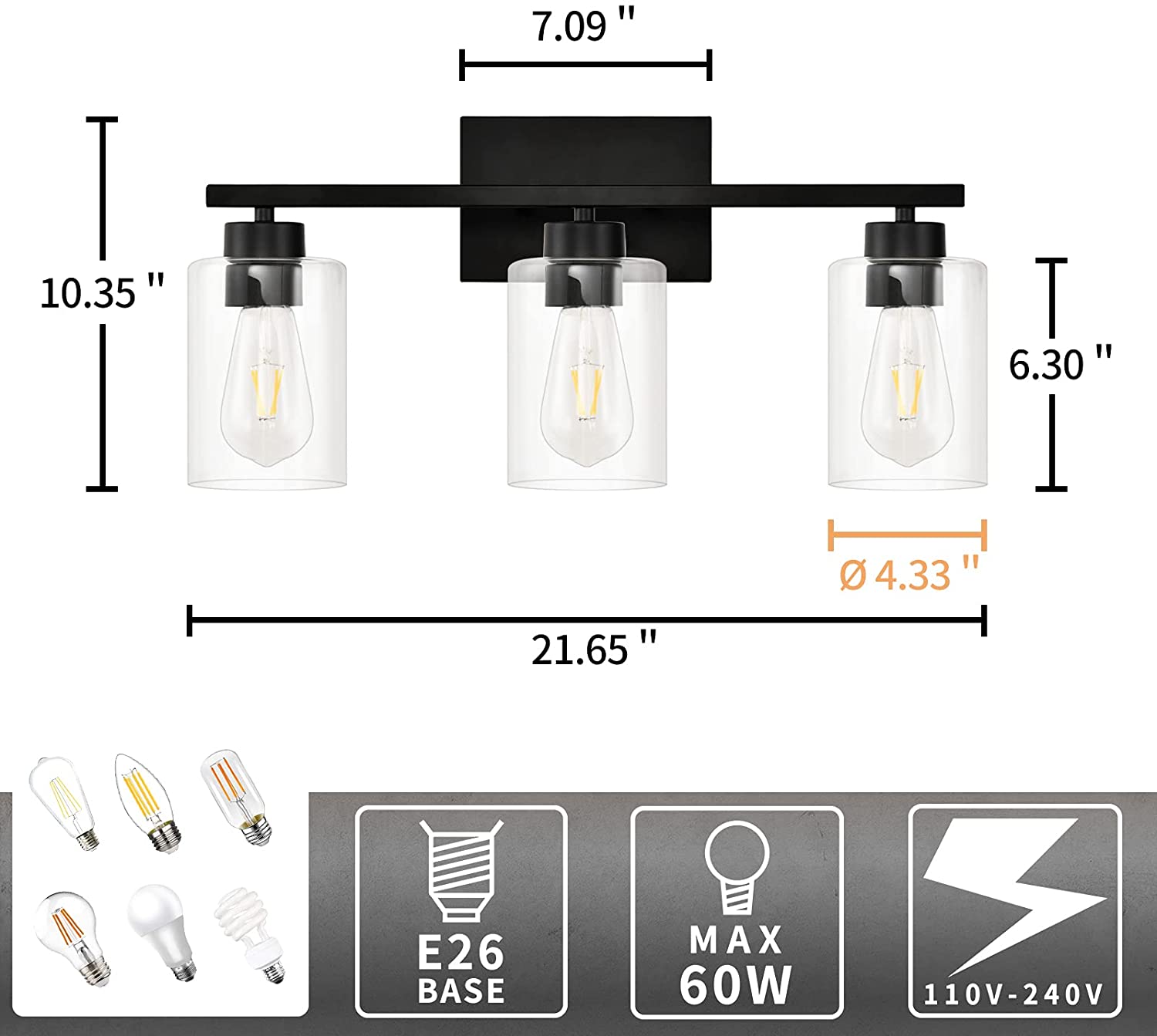Bathroom Vanity Light Fixtures
