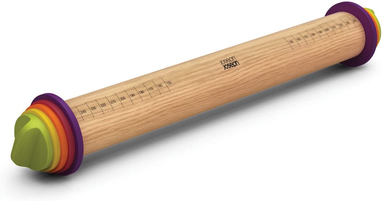 Adjustable Rolling Pin with Removable Rings