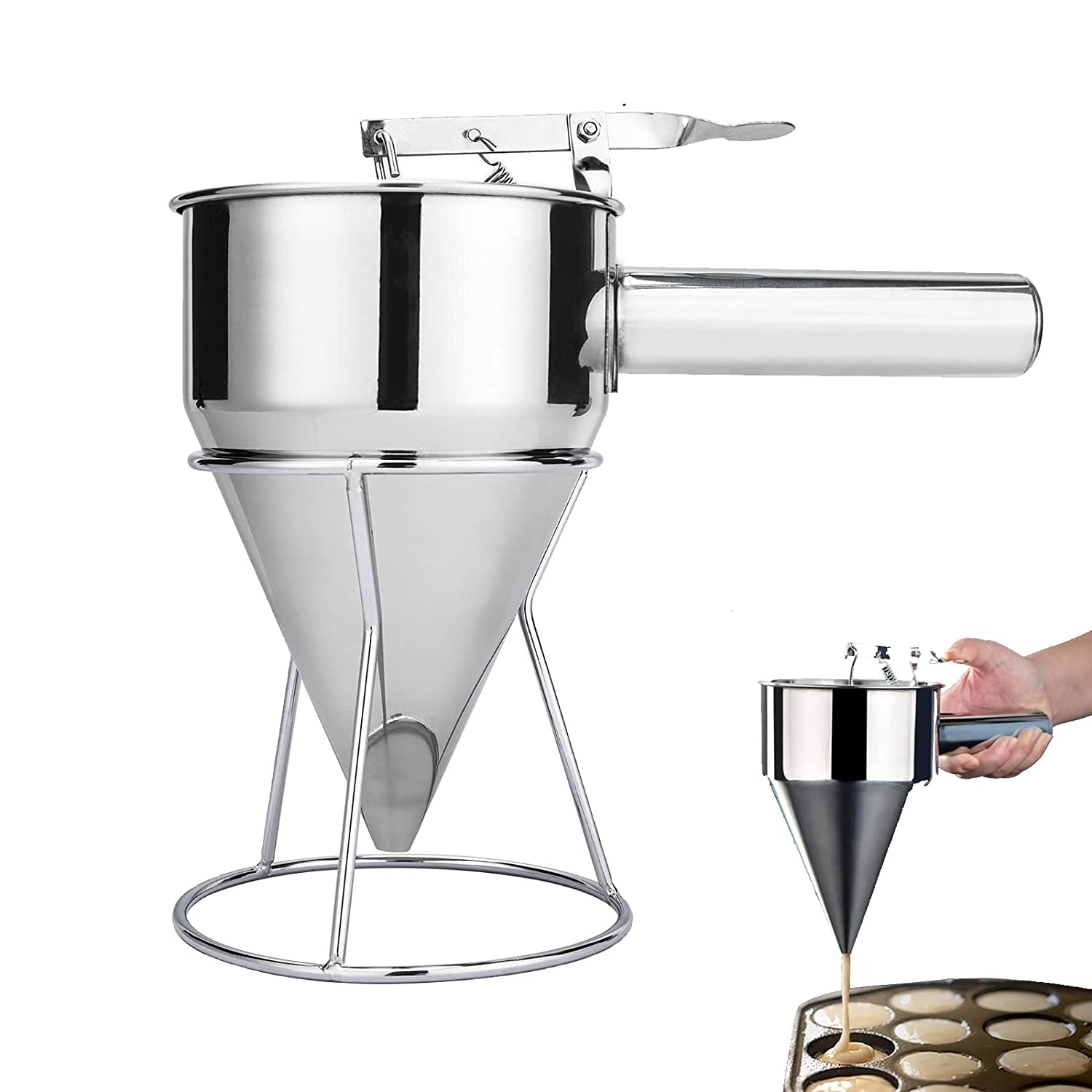Pancake Batter Dispenser with Stand