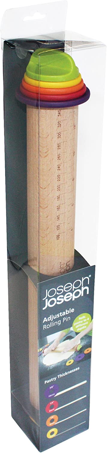 Adjustable Rolling Pin with Removable Rings