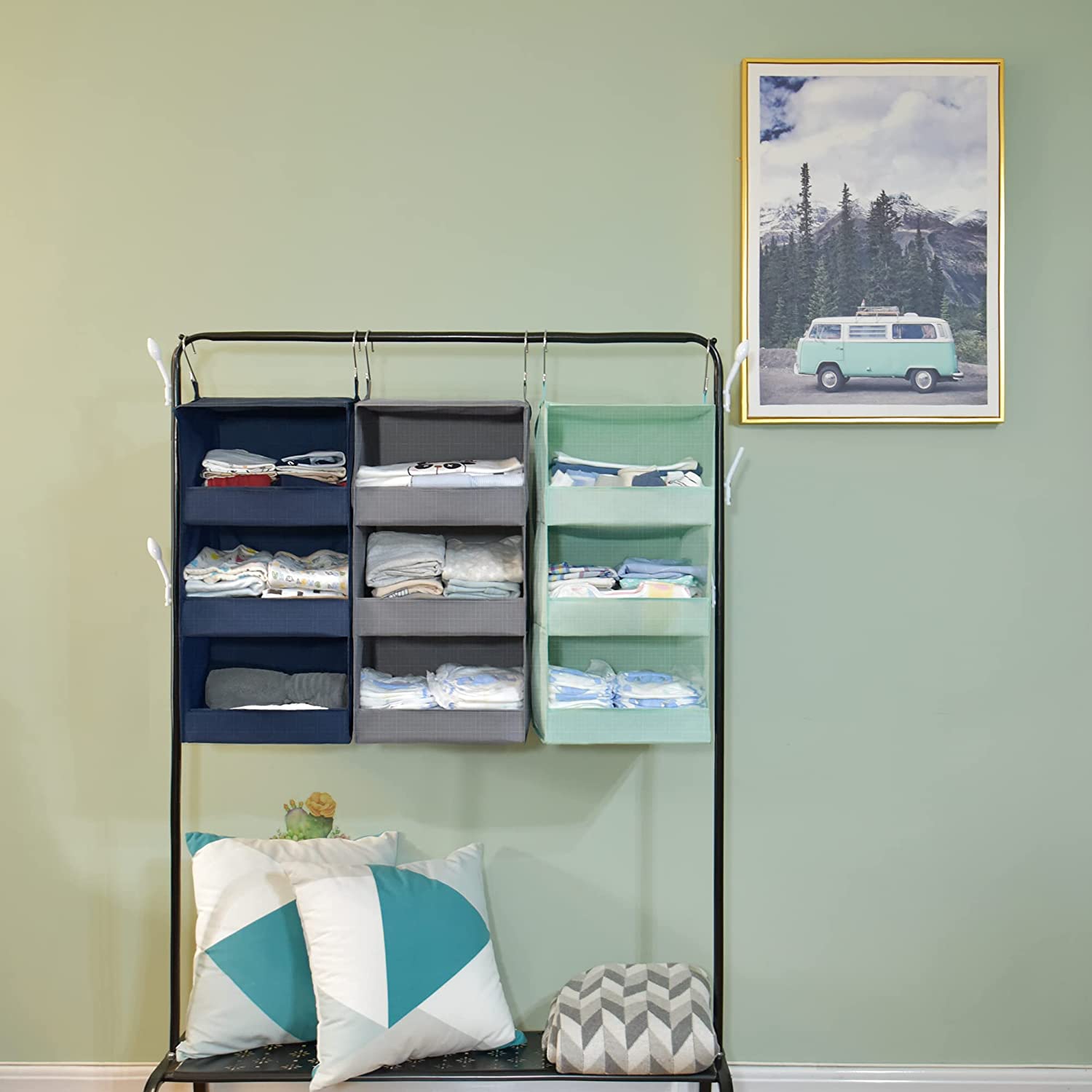 Collapsible Hanging Closet Shelves