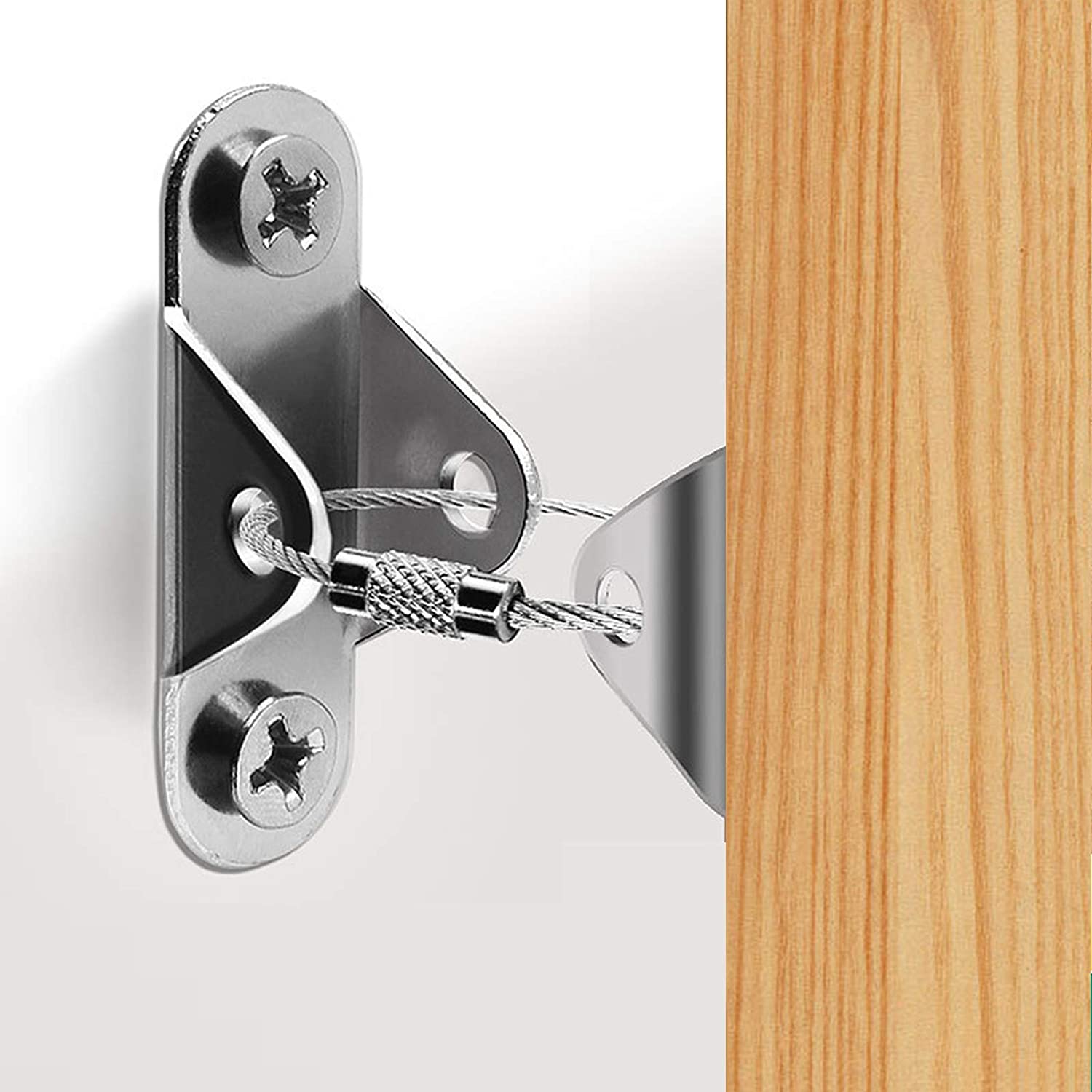 Baby Proofing Metal Anti-Tip Furniture Straps Kit