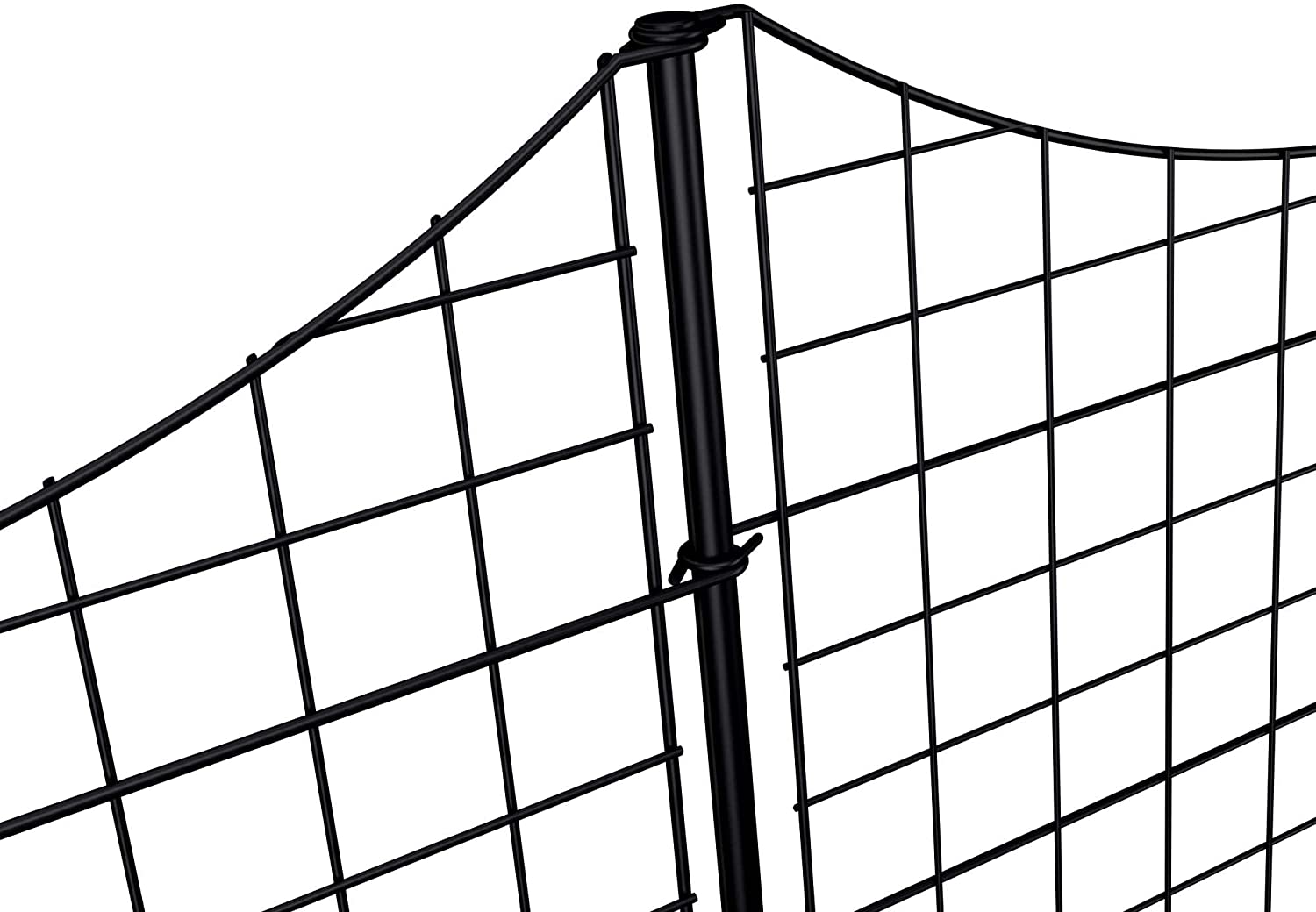 Black Metal Garden Fence Bundle