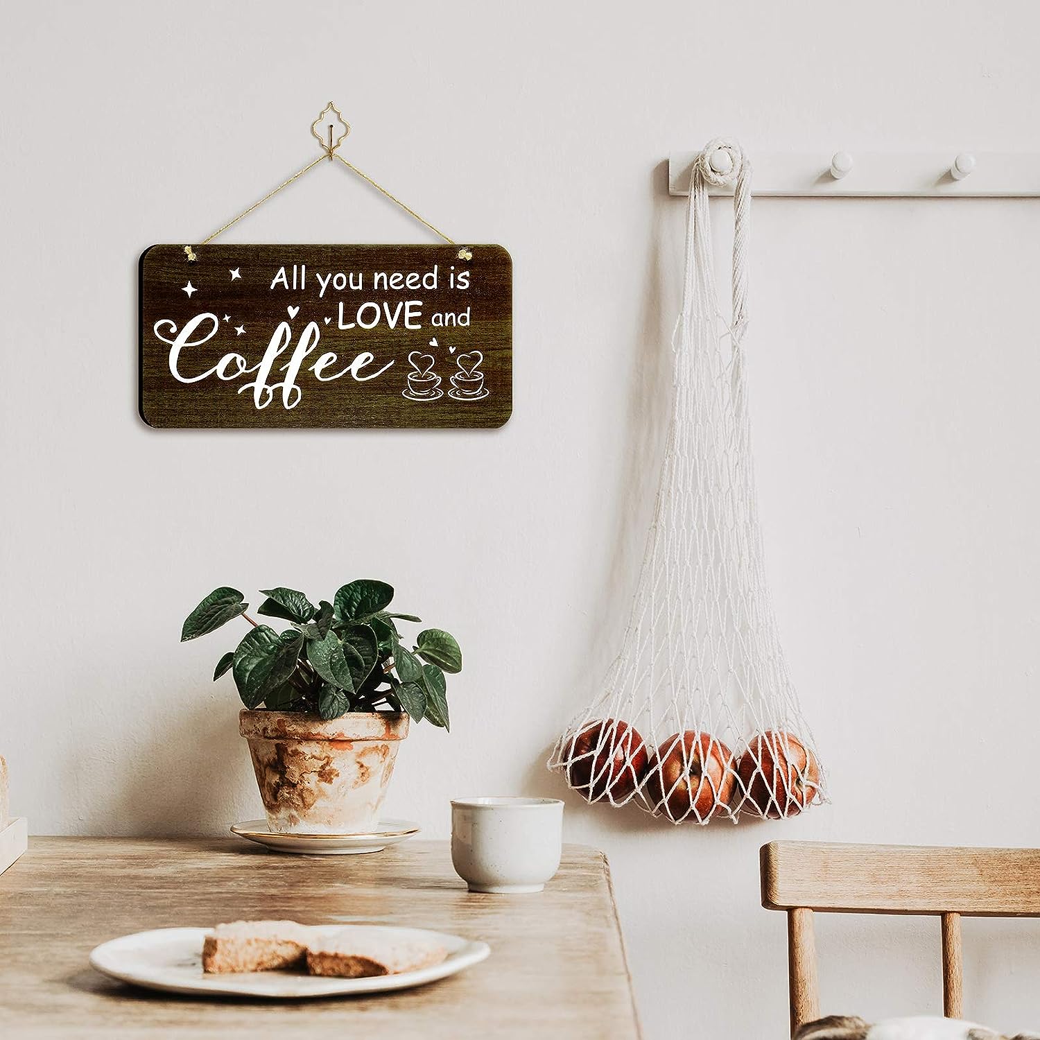 Rustic Wood Coffee Sign