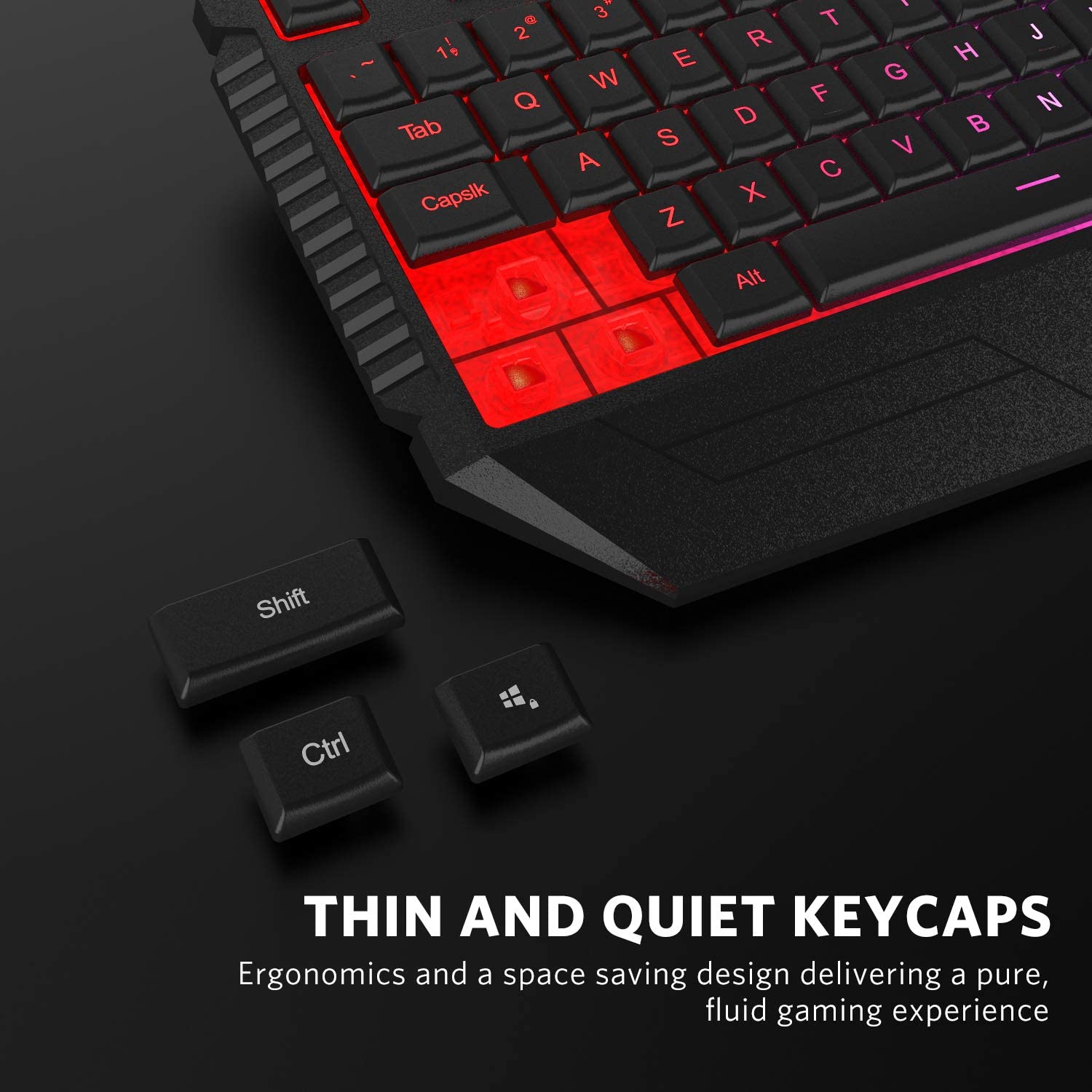 Rainbow Wired Gaming Computer Keyboard and Mouse Combo