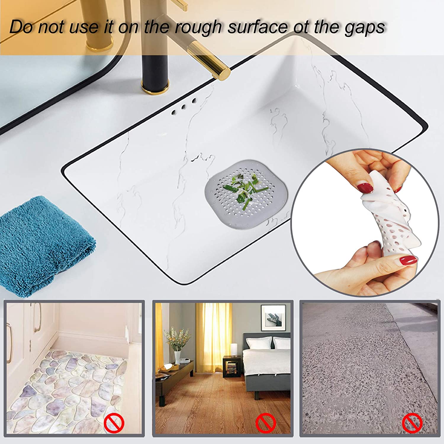 Shower Silicone Hair Stopper