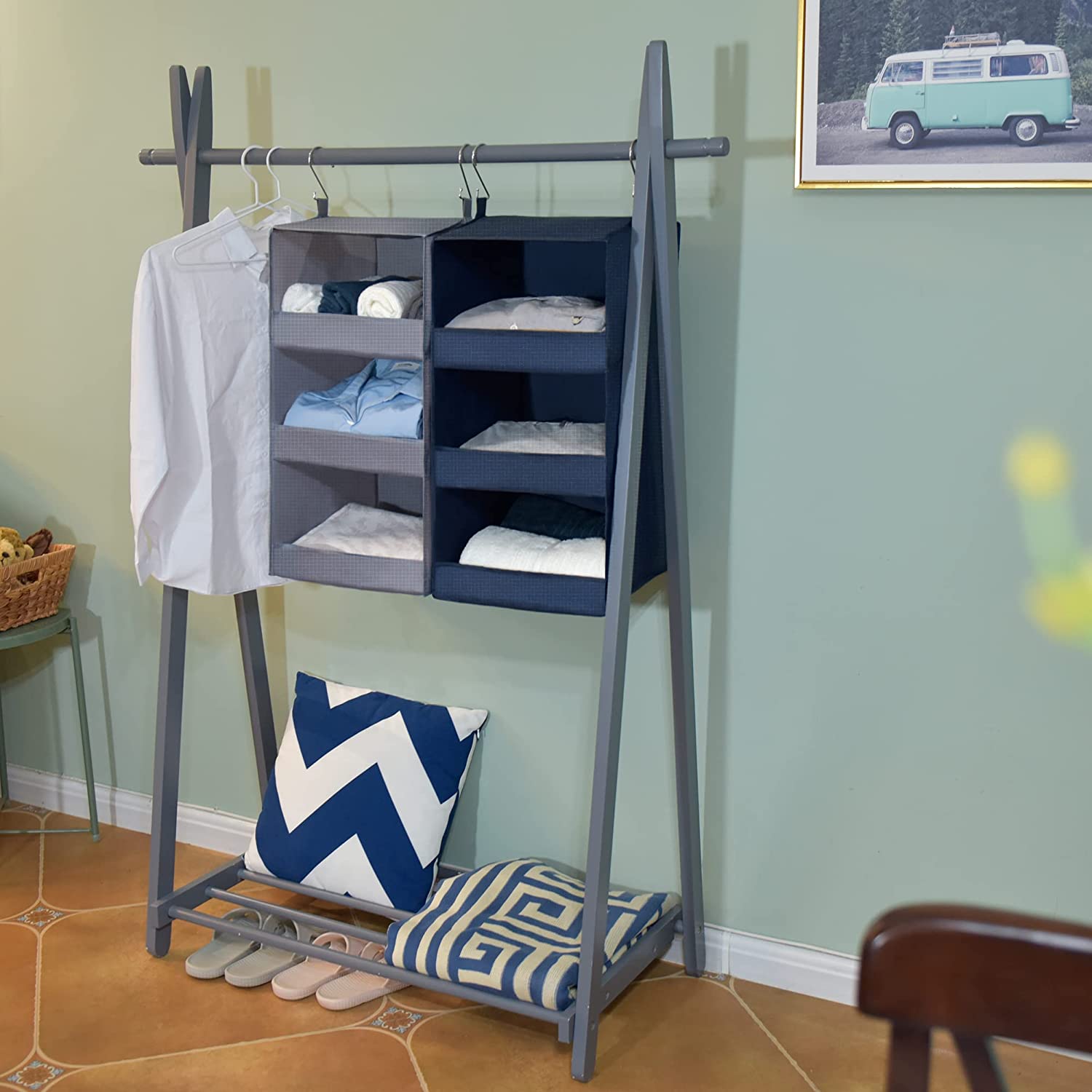 Collapsible Hanging Closet Shelves