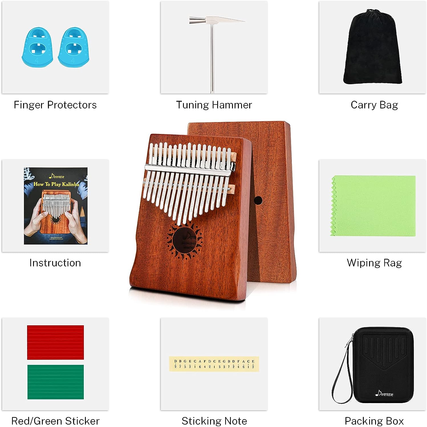 Portable Finger Piano Mbira Sanza
