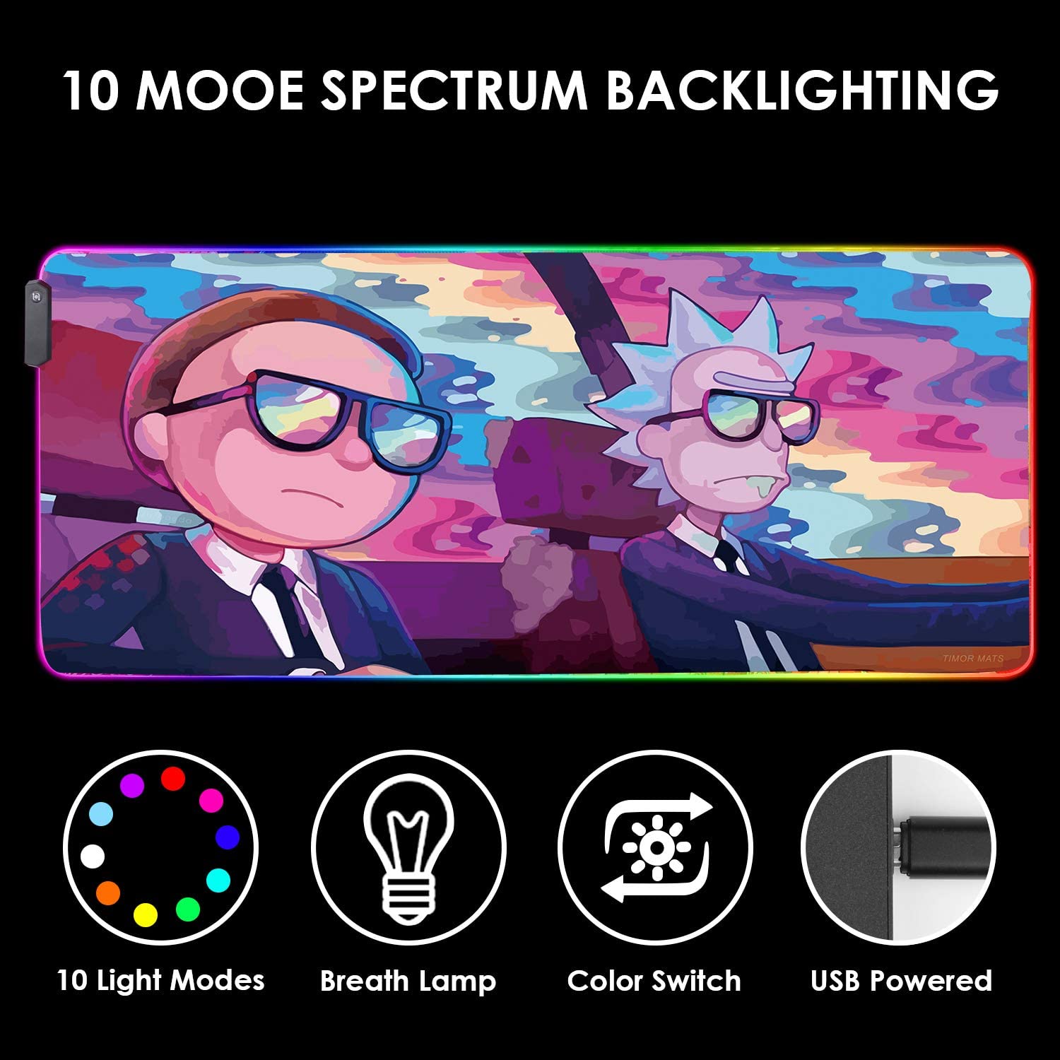 LED Light Gaming Mouse Pad