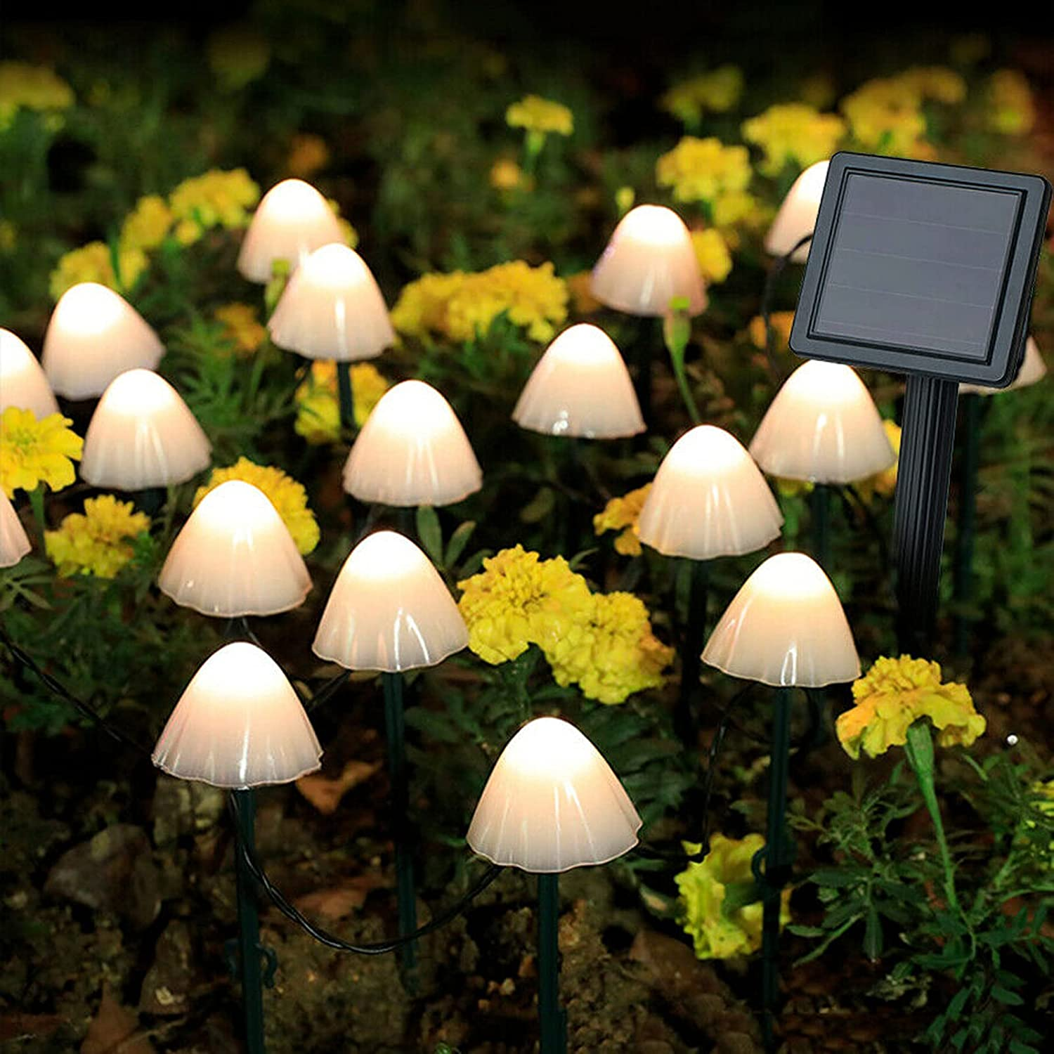 Mini Mushroom Solar Pathway Lights