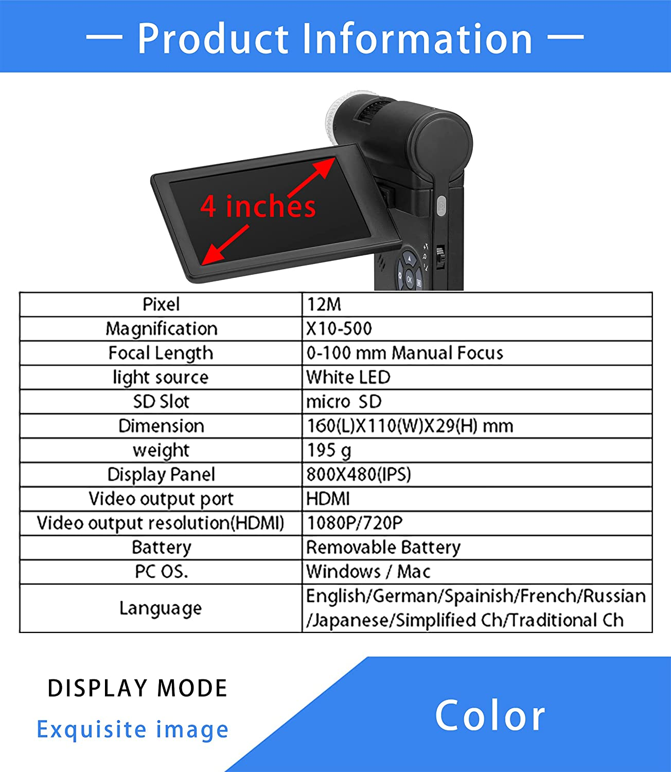Handheld Digital Microscope