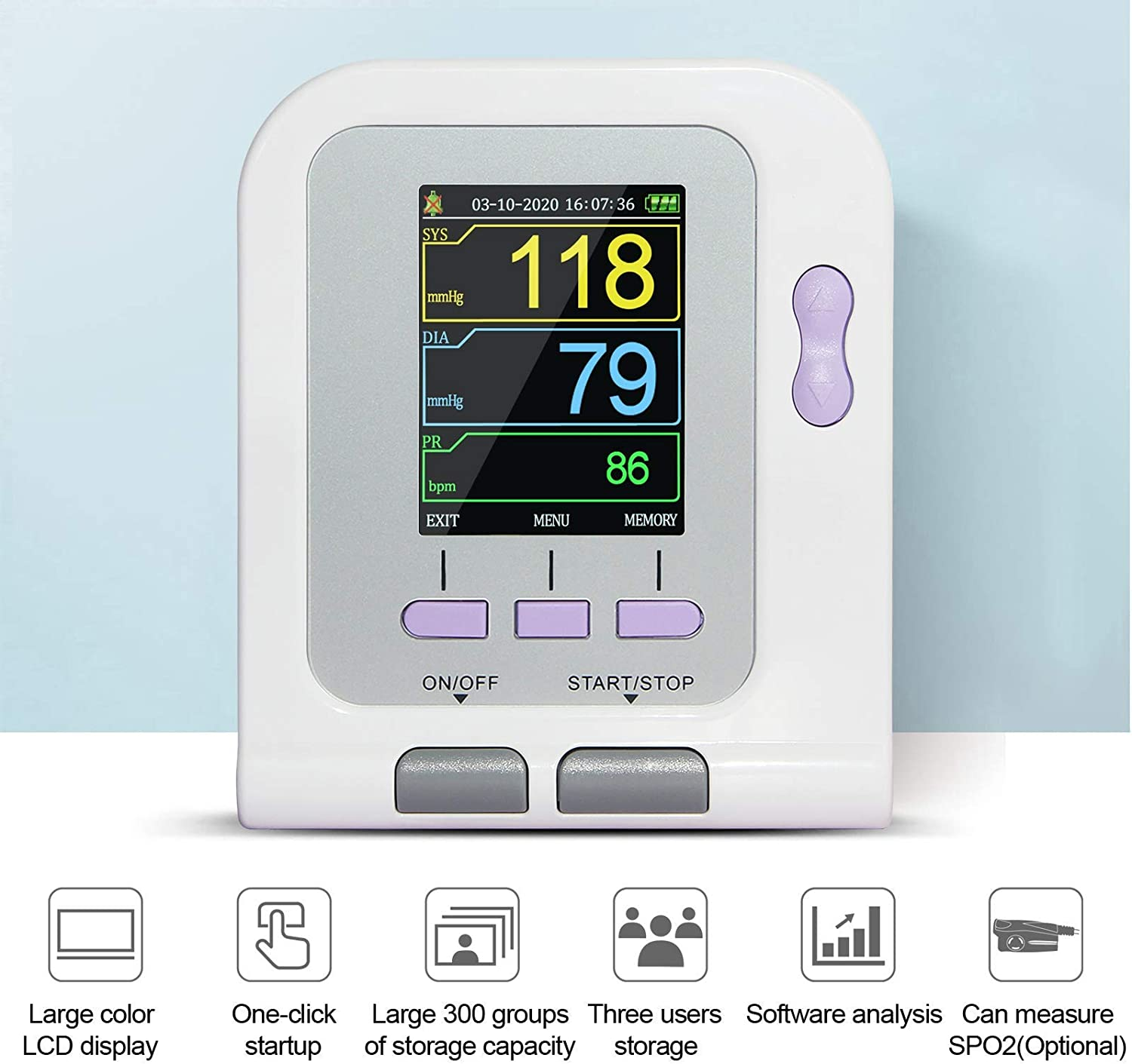 Fully Automatic Upper Arm Blood Pressure Monitor