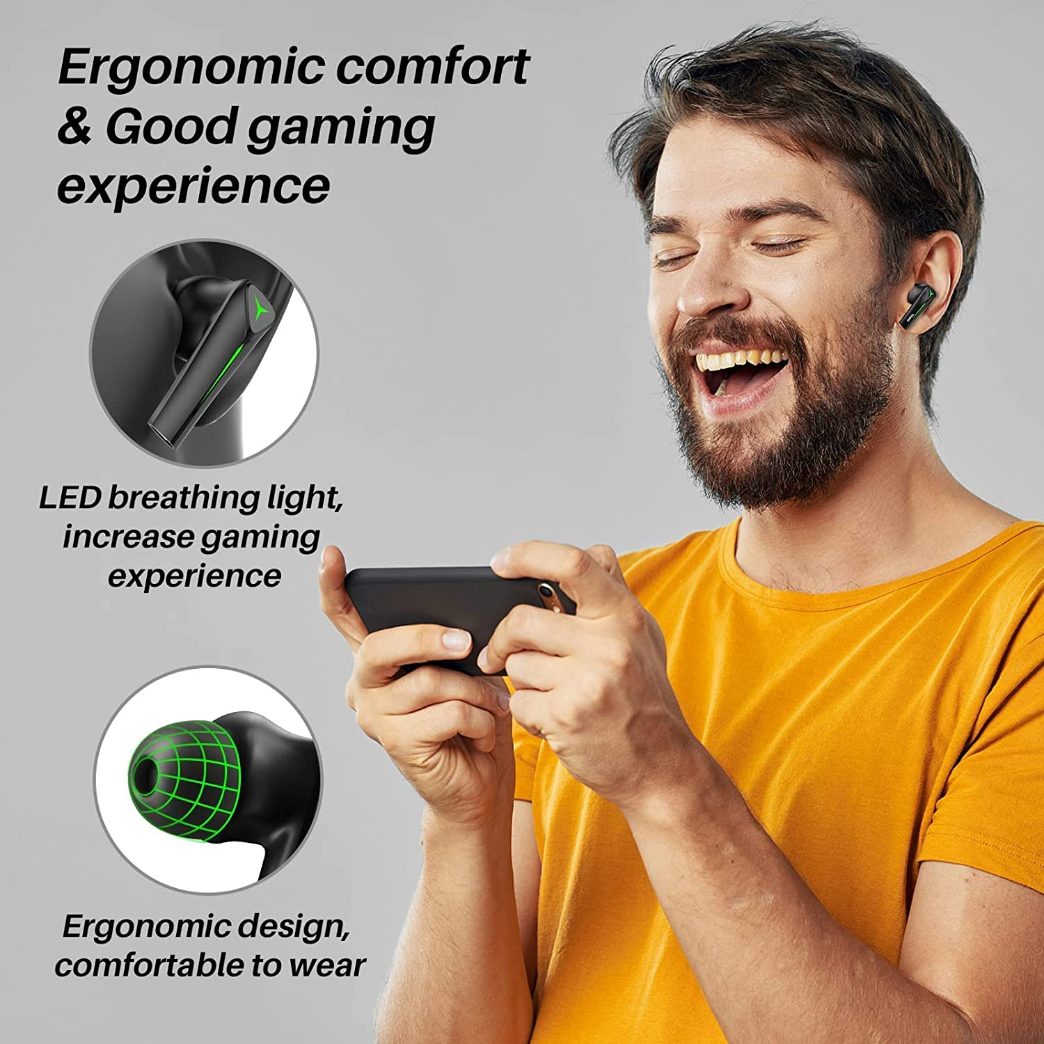 Wireless Earbuds Bluetooth Gaming Headphones