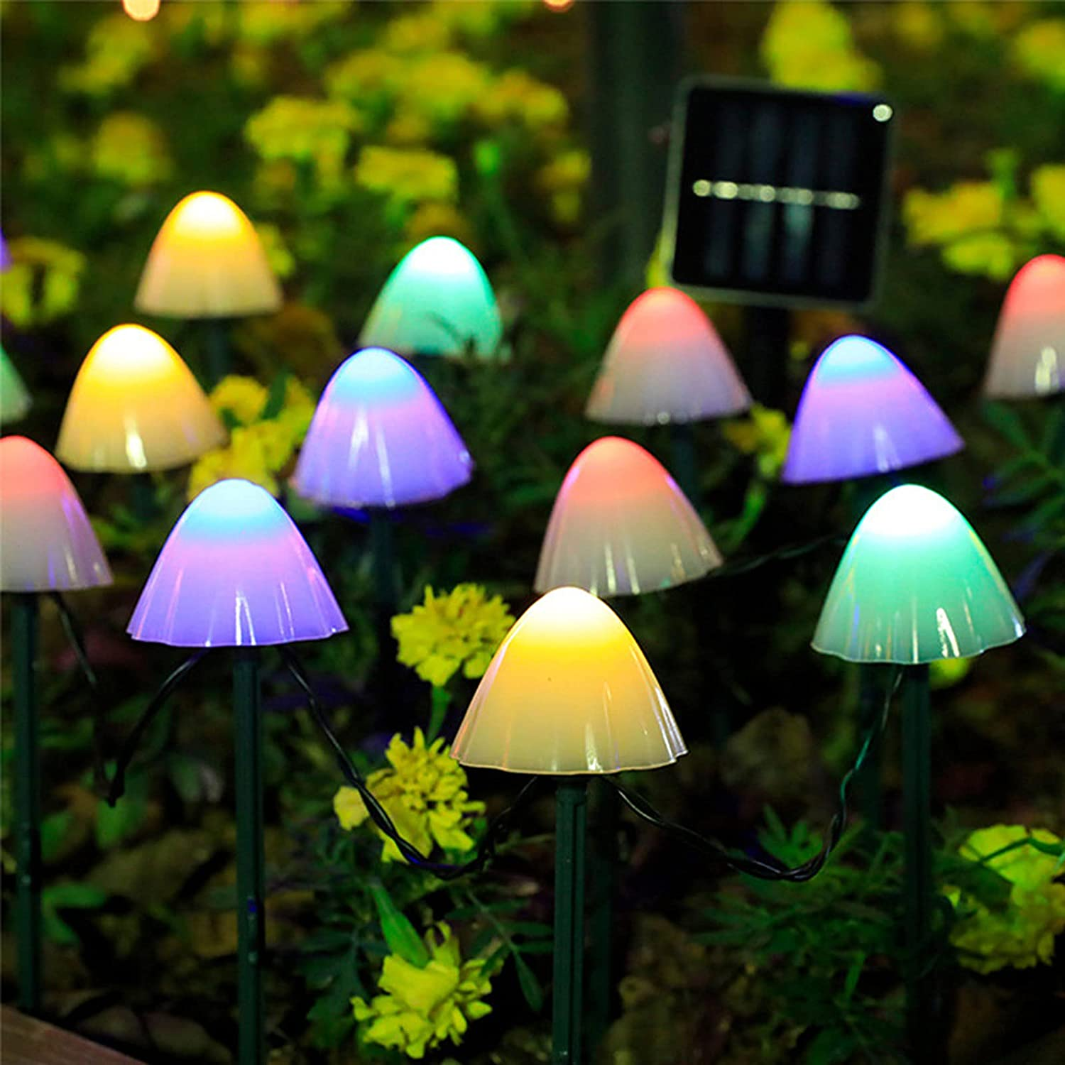 Mini Mushroom Solar Pathway Lights