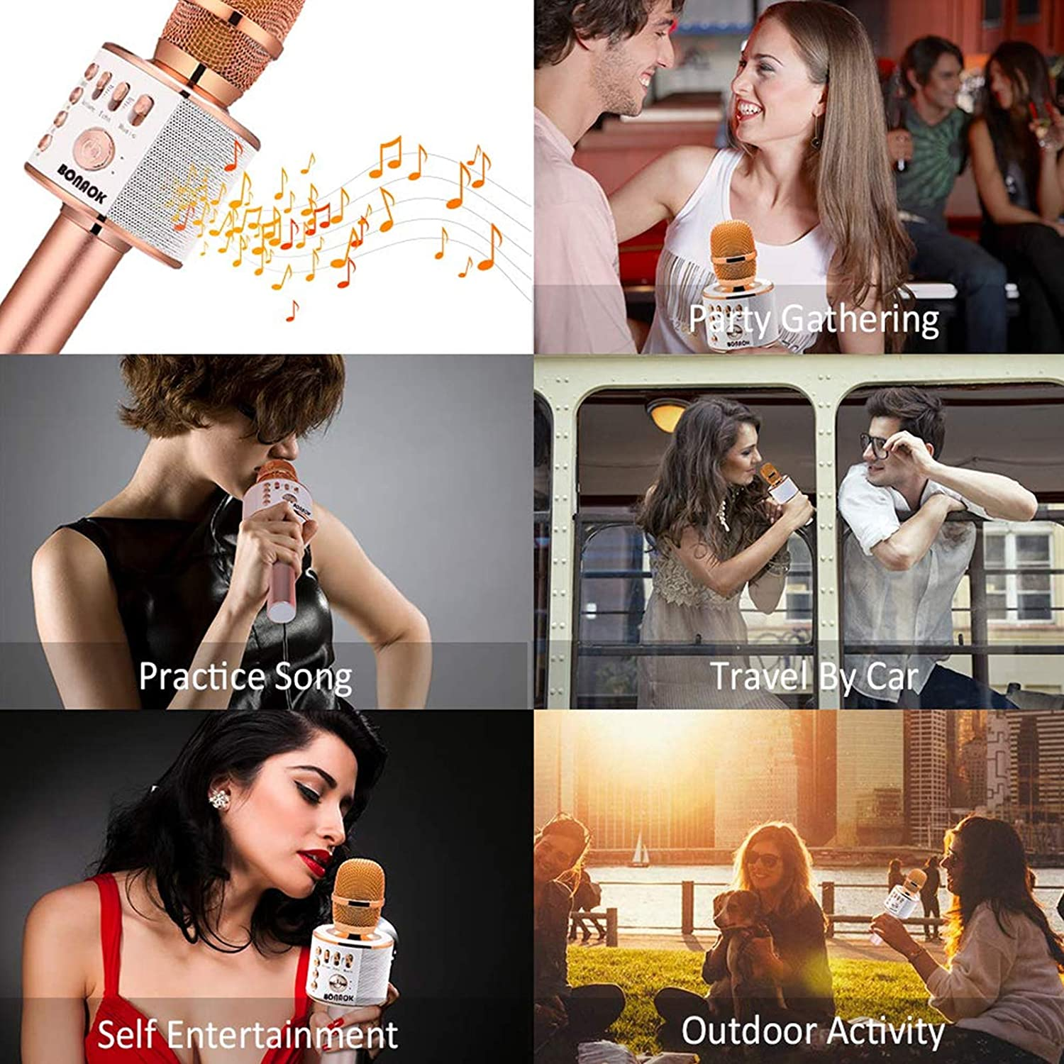 Wireless Bluetooth Karaoke Microphone