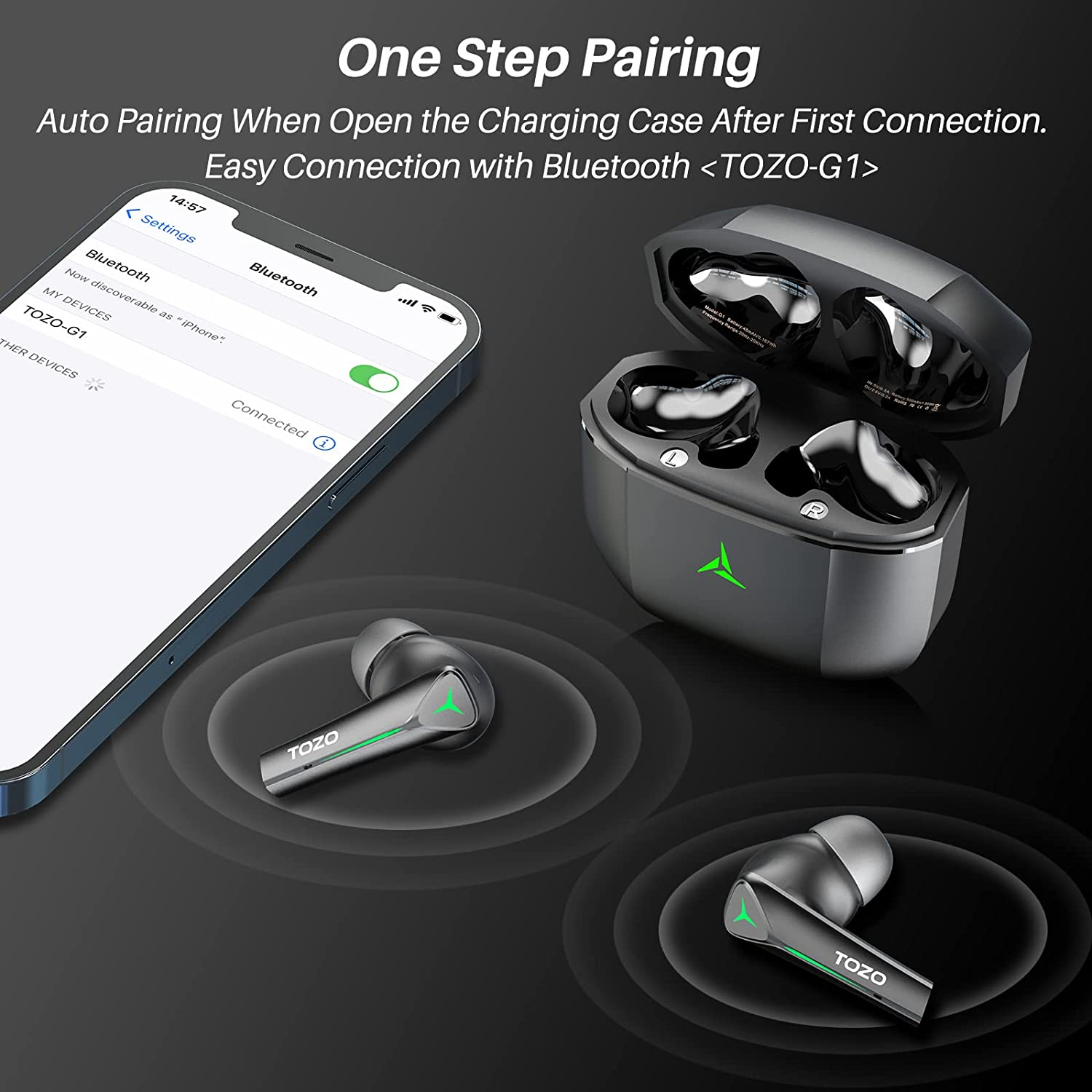 Wireless Earbuds Bluetooth Gaming Headphones