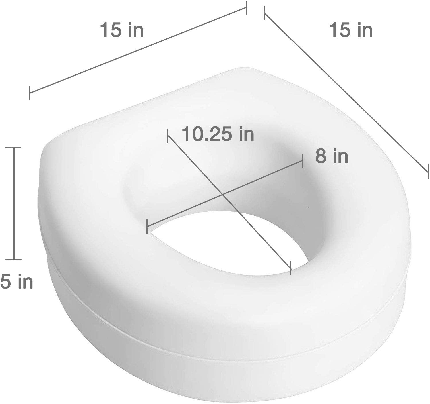 Raised Toilet Seat Riser