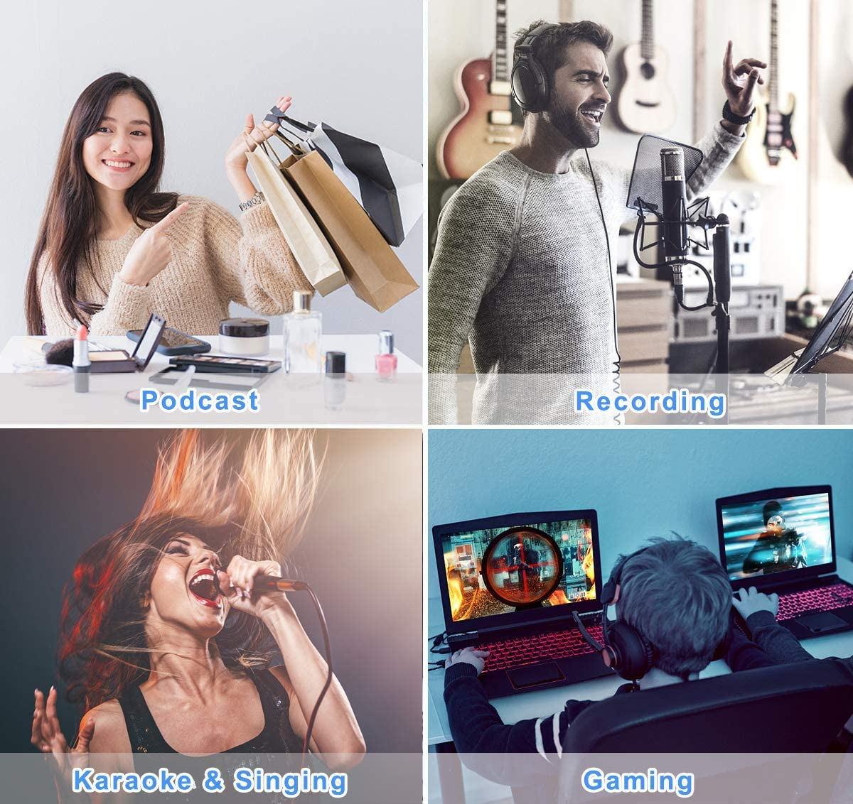 Upgraded USB Condenser Microphone