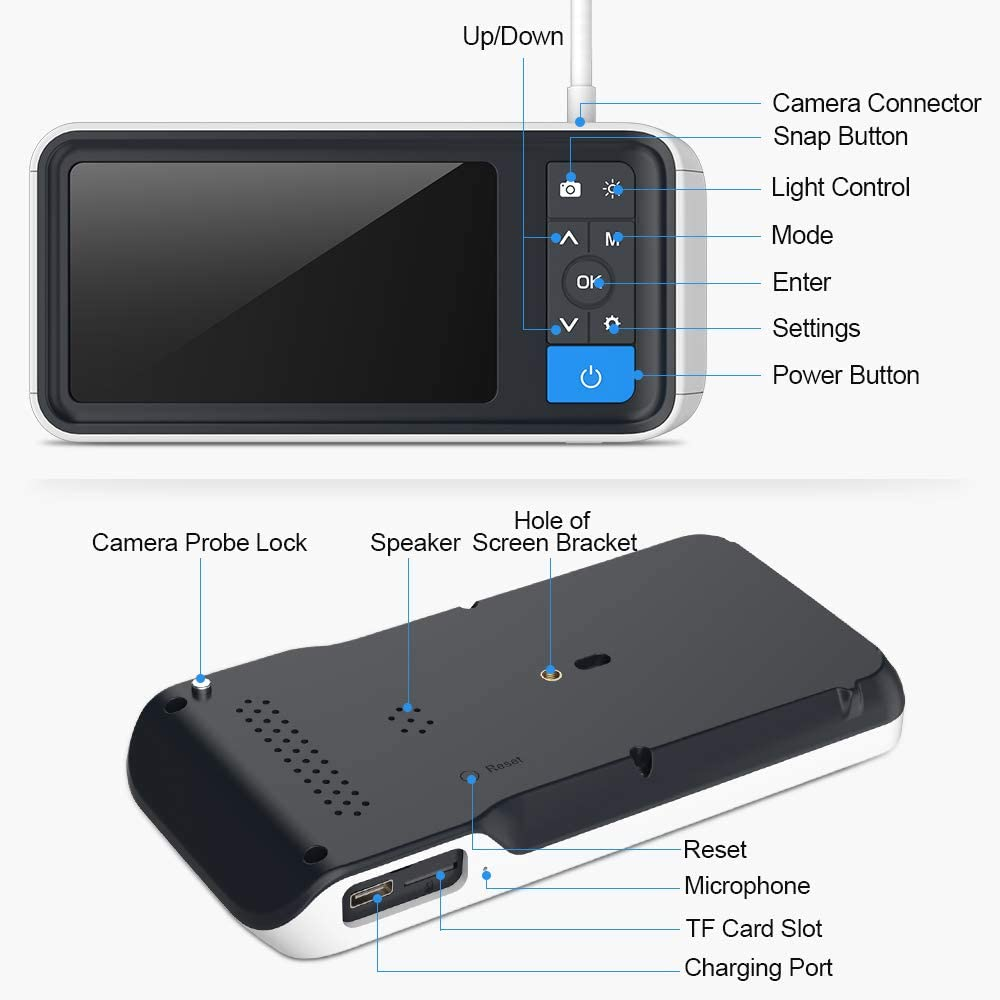 Digital Otoscope with 4.5 Inches Screen