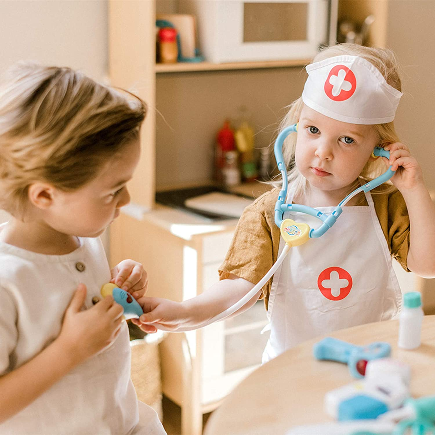 Doctor Kit Play Sets for Kids, 38 Pieces Dentist Toys