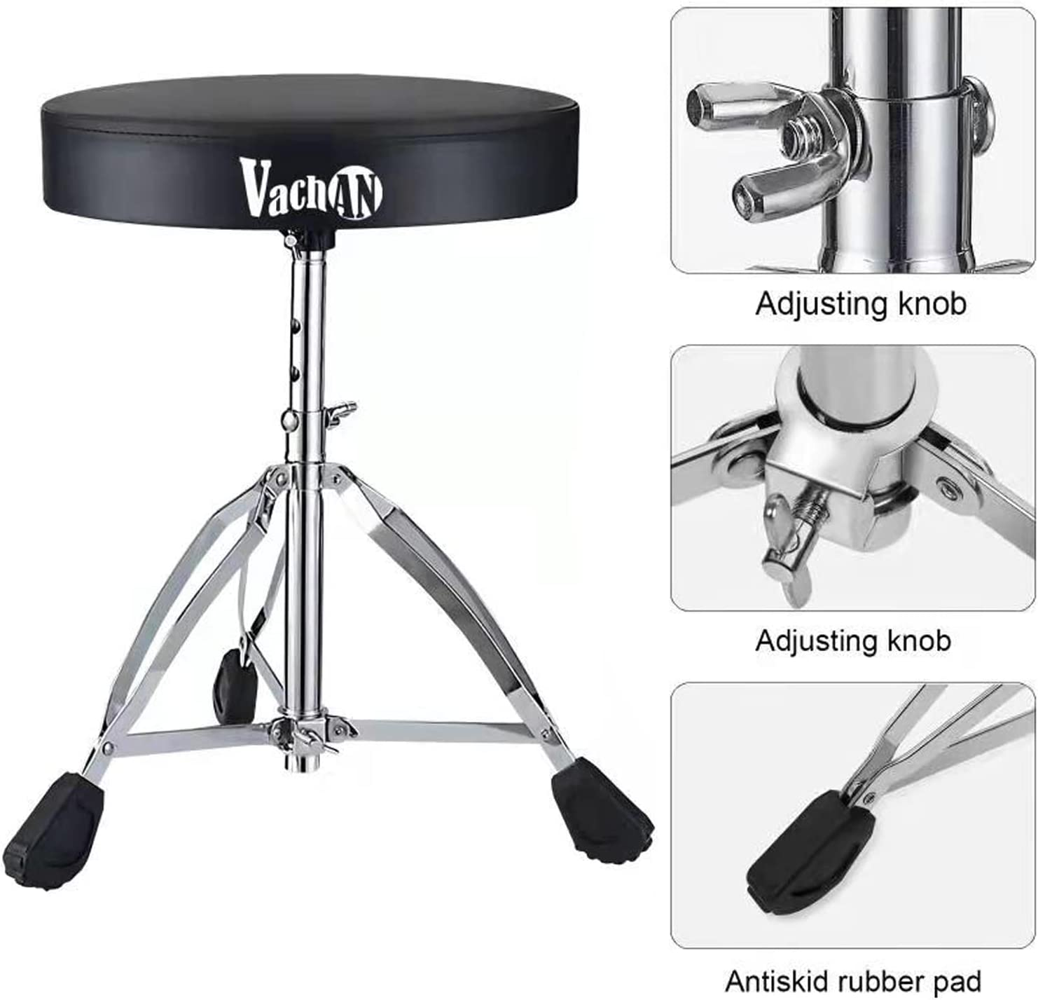 Adjustable Padded Seat Drum Throne