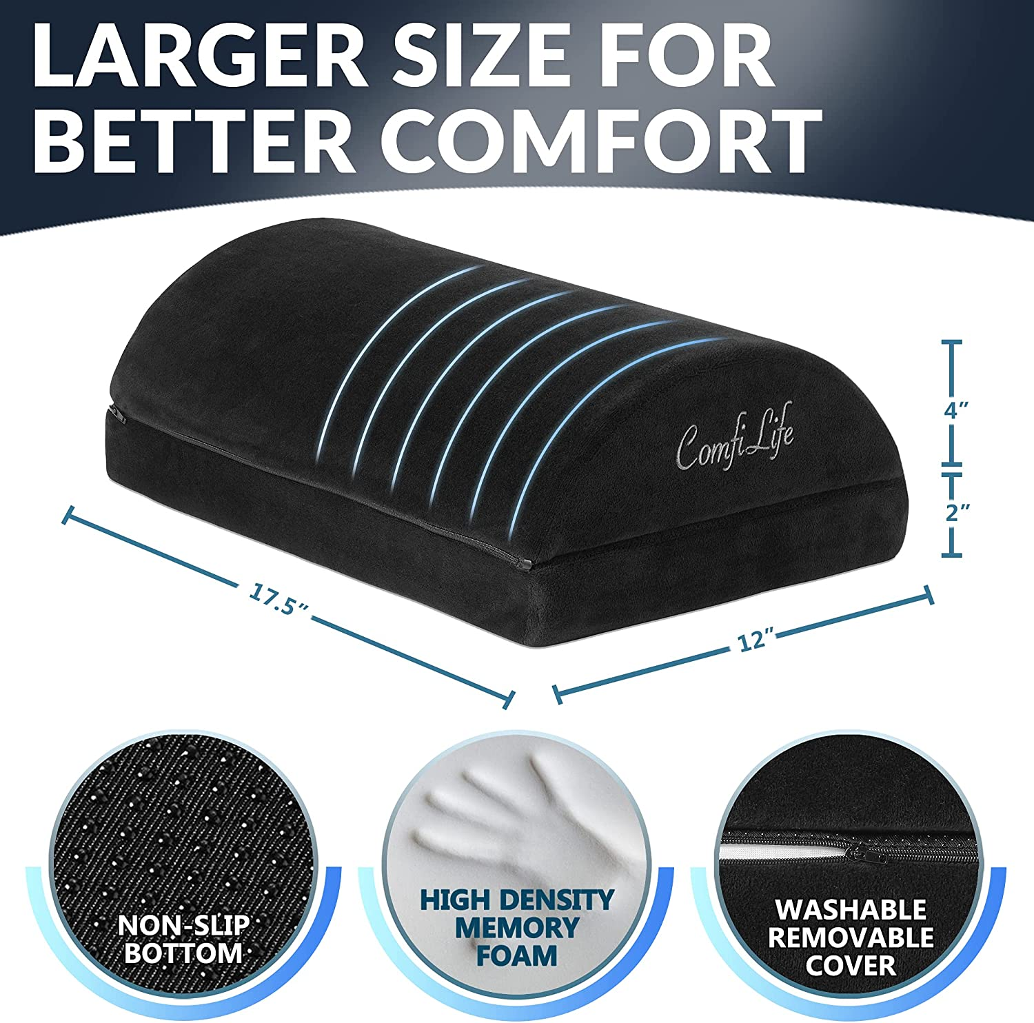Adjustable Memory Foam Foot Rest