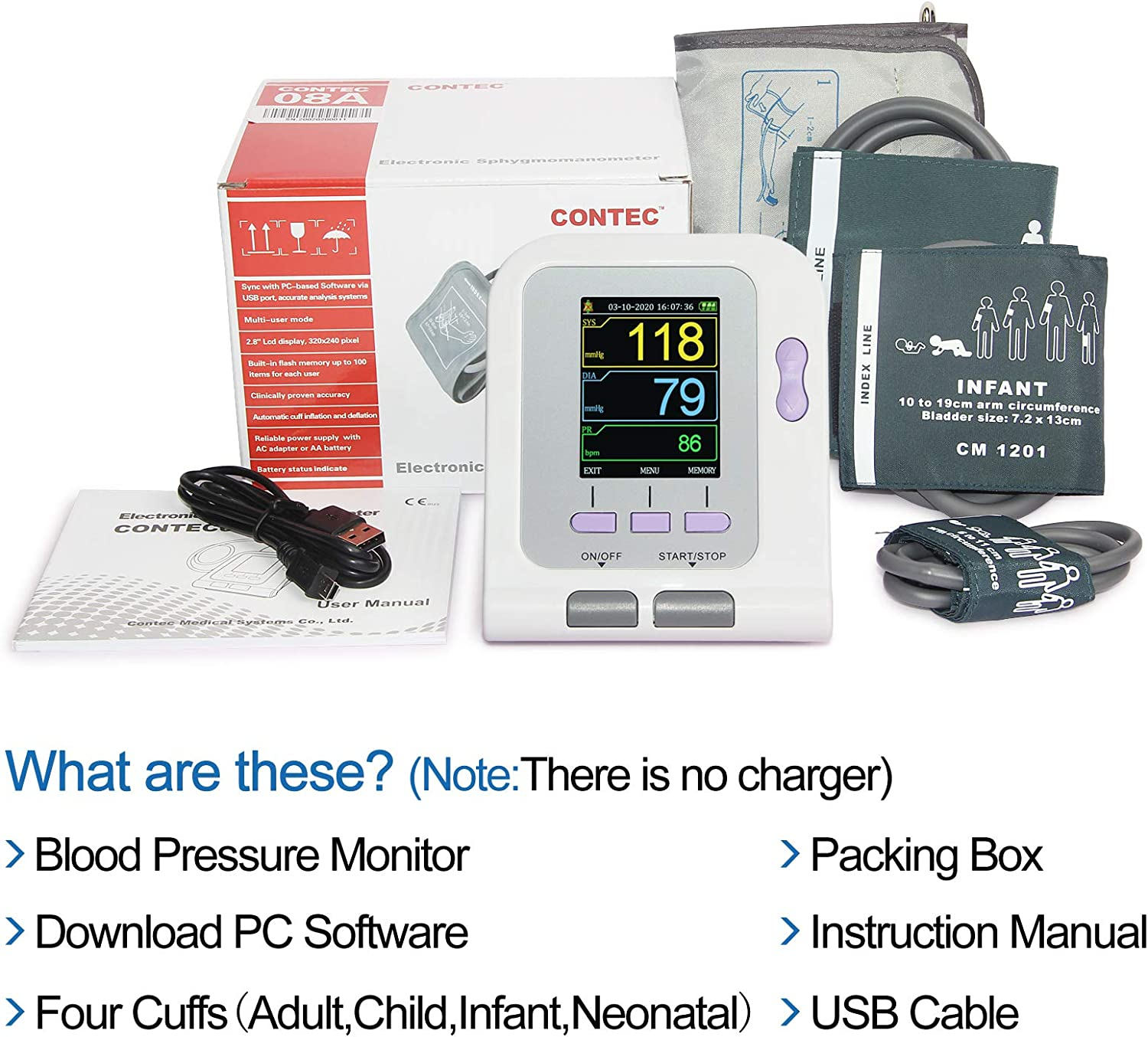Fully Automatic Upper Arm Blood Pressure Monitor