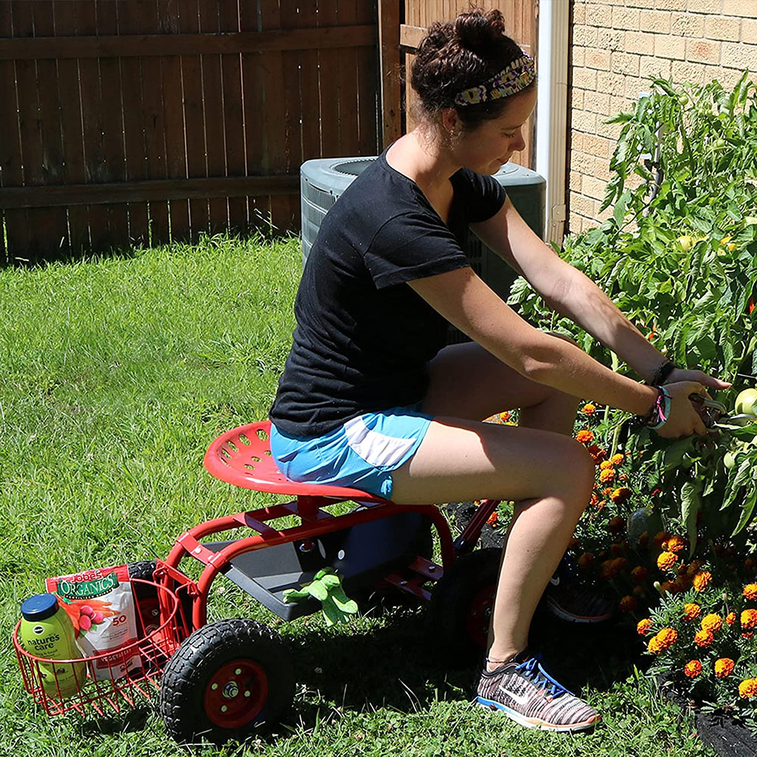Garden Cart Rolling Scooter
