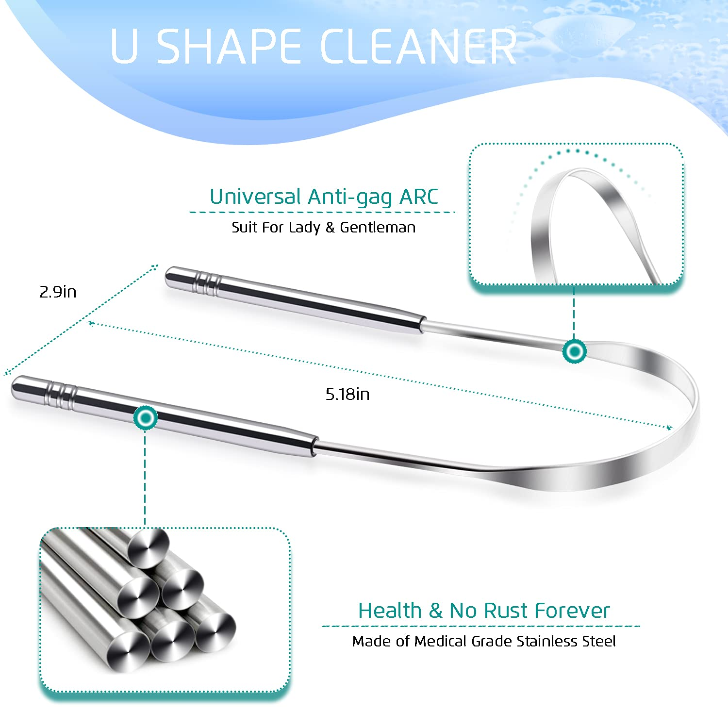 Stainless Steel Tongue Cleaners