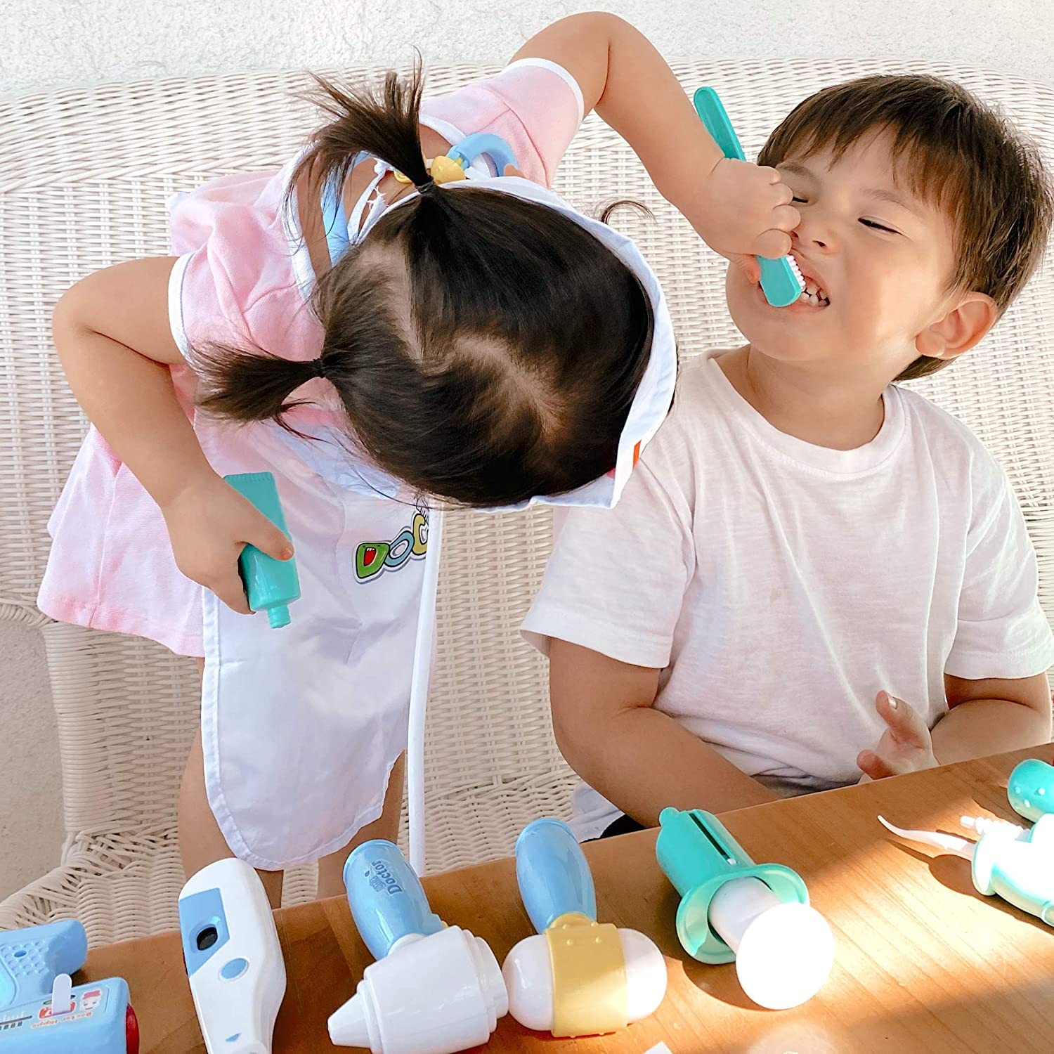 Durable Dentist Toys Doctor Kit for Kids Pretend Play