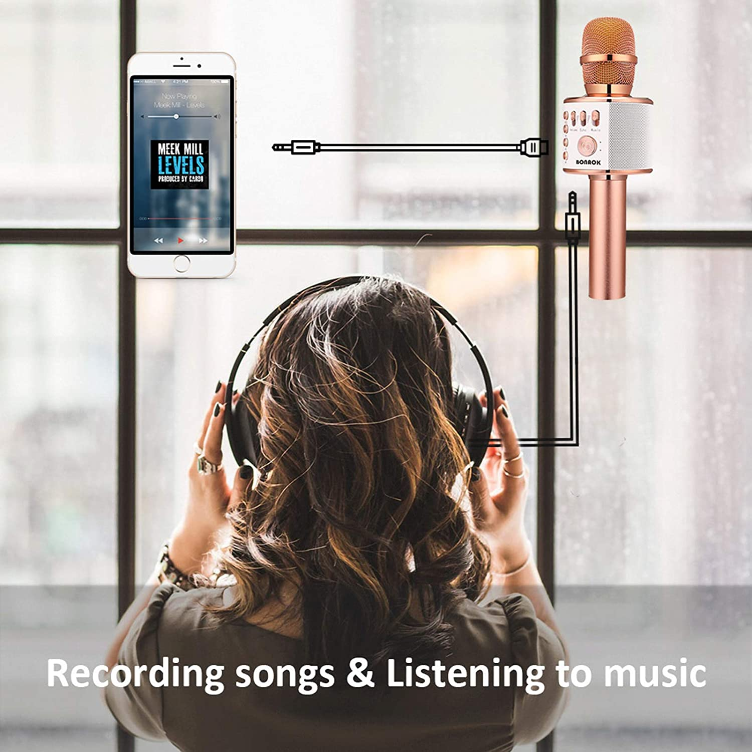 Wireless Bluetooth Karaoke Microphone