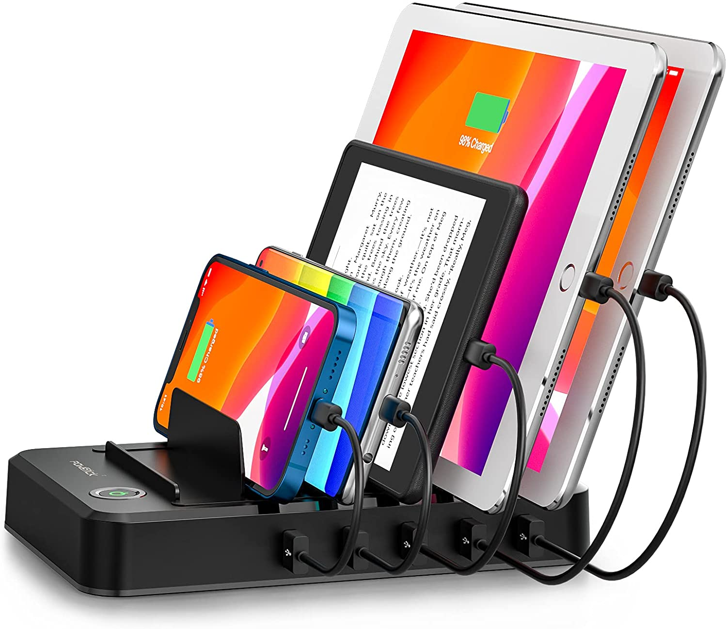 Multi USB Charger Station Organizer