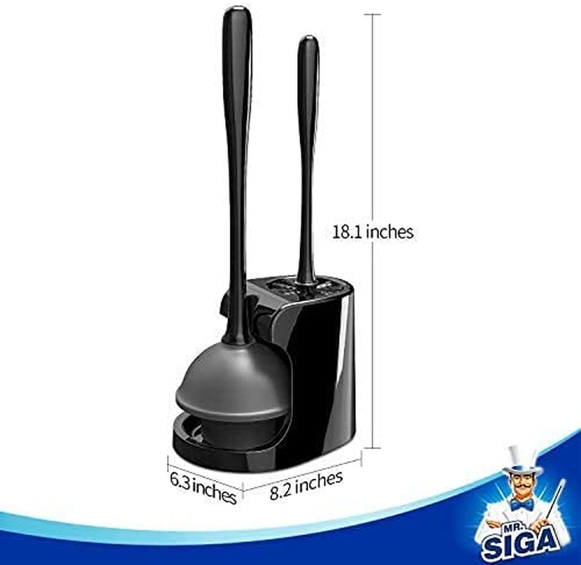 Toilet Plunger and Bowl Brush Combo