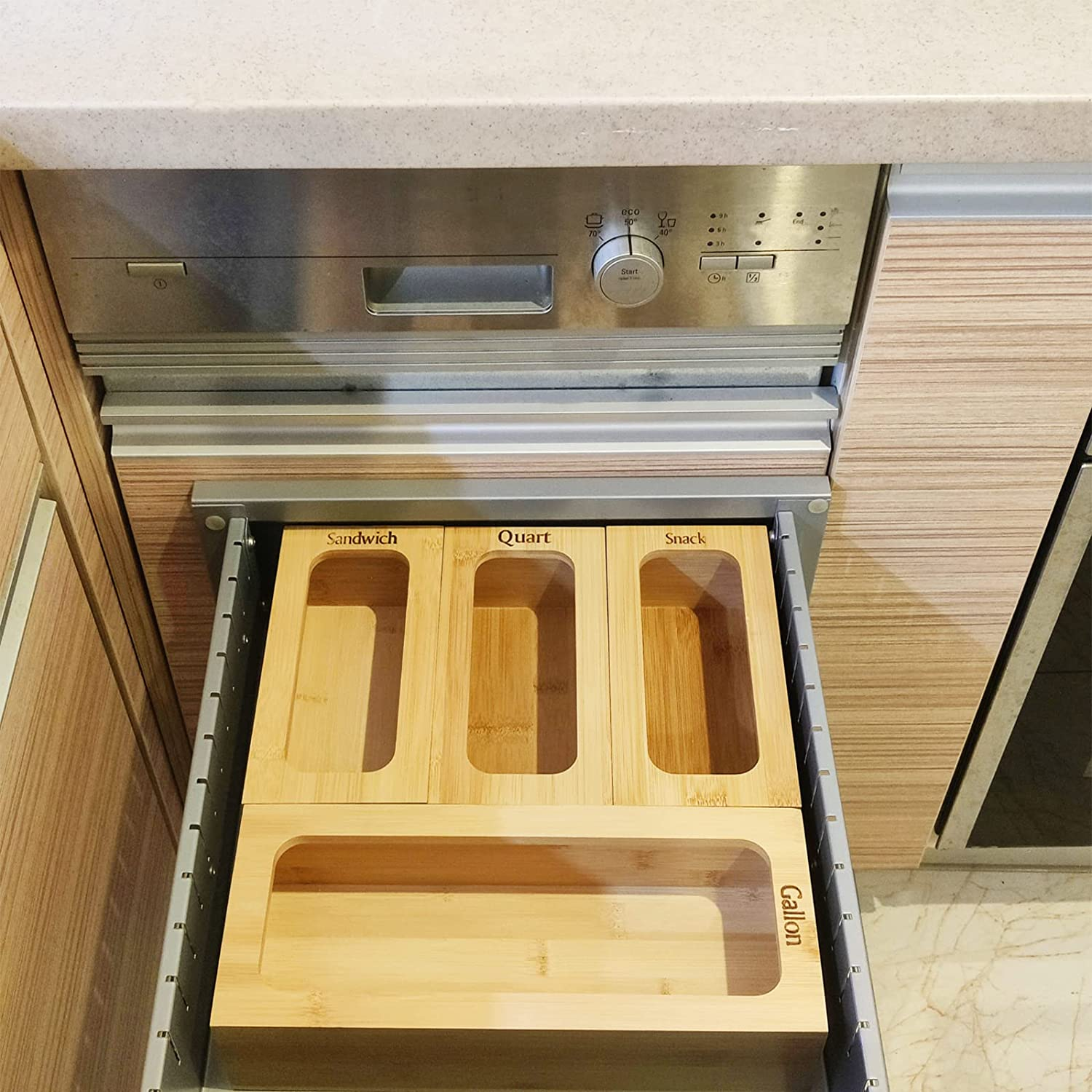 Ziplock Bag Storage Organizer