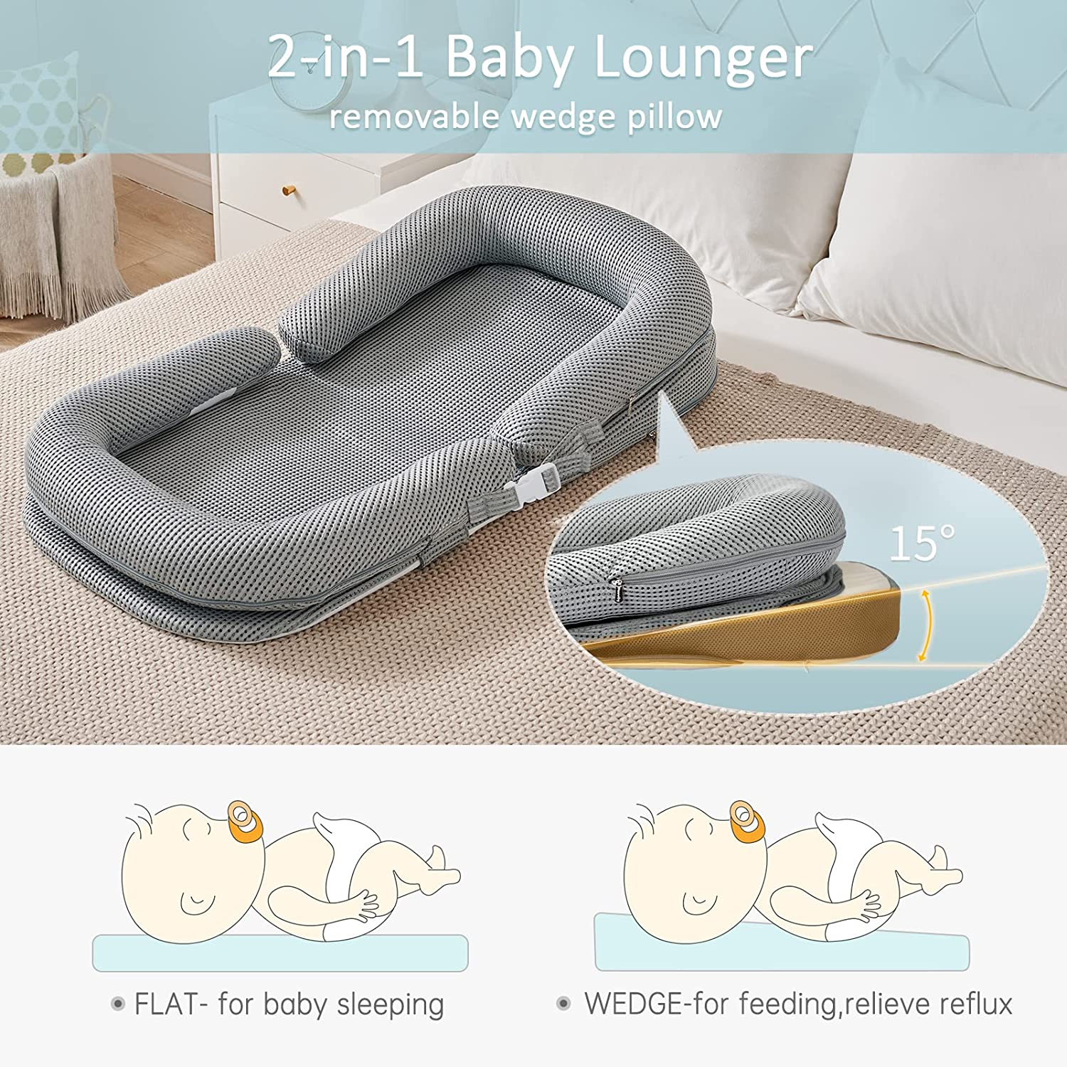 Portable Baby Nest Newborn Lounger