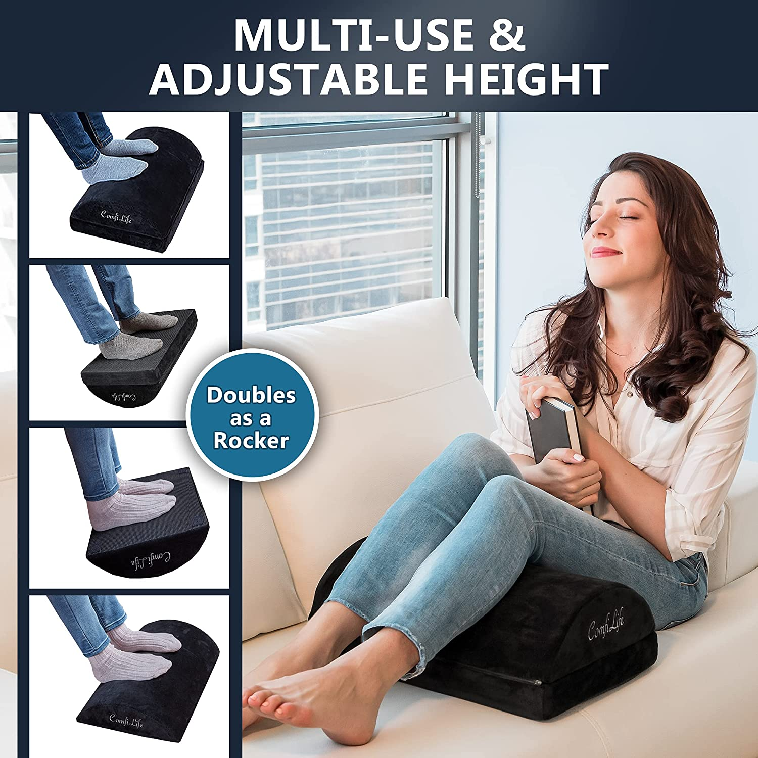Adjustable Memory Foam Foot Rest