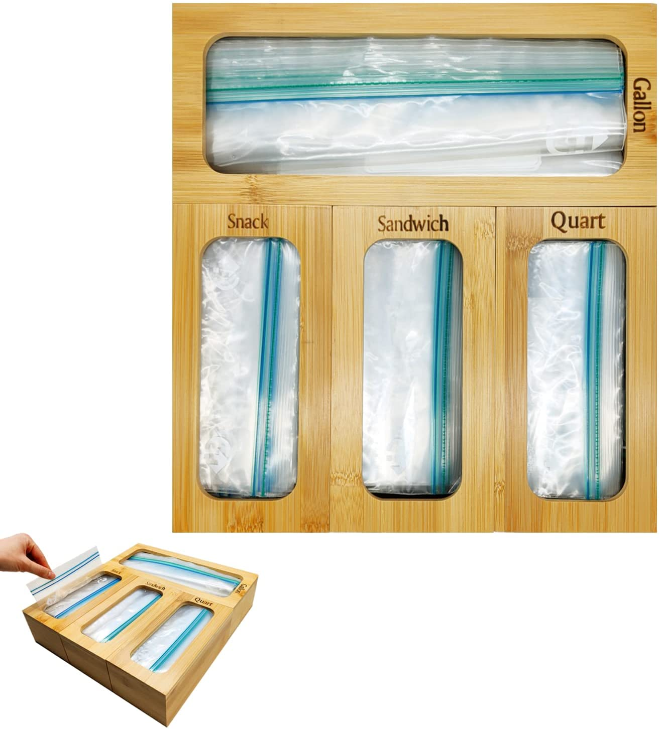 Ziplock Bag Storage Organizer