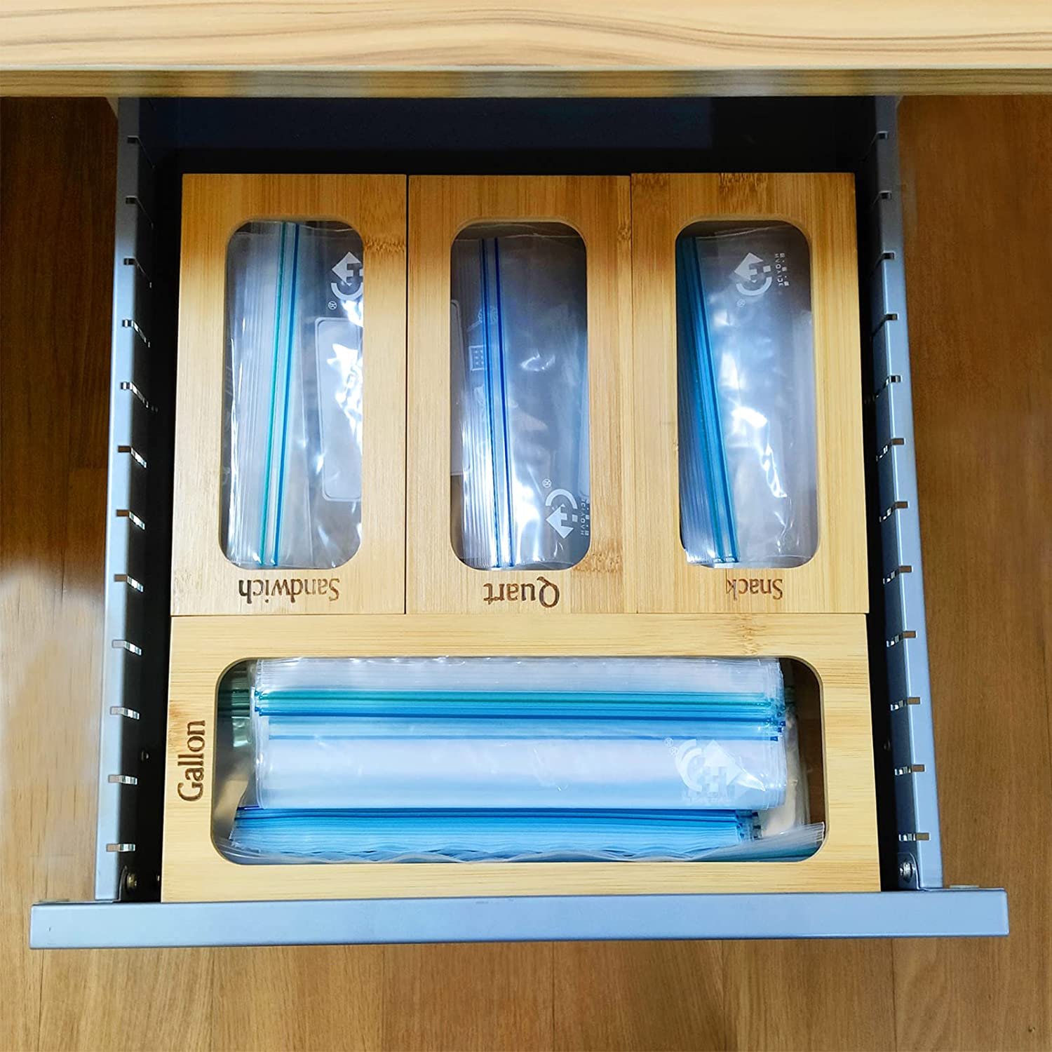Ziplock Bag Storage Organizer