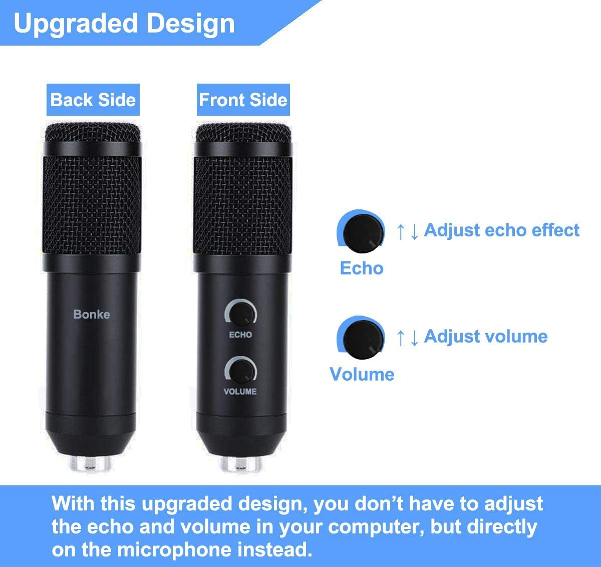 Upgraded USB Condenser Microphone