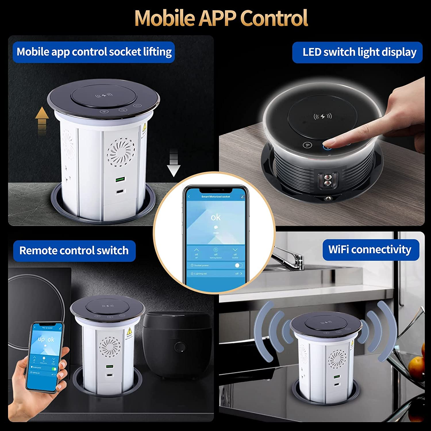 Automatic Pop up Power Strip