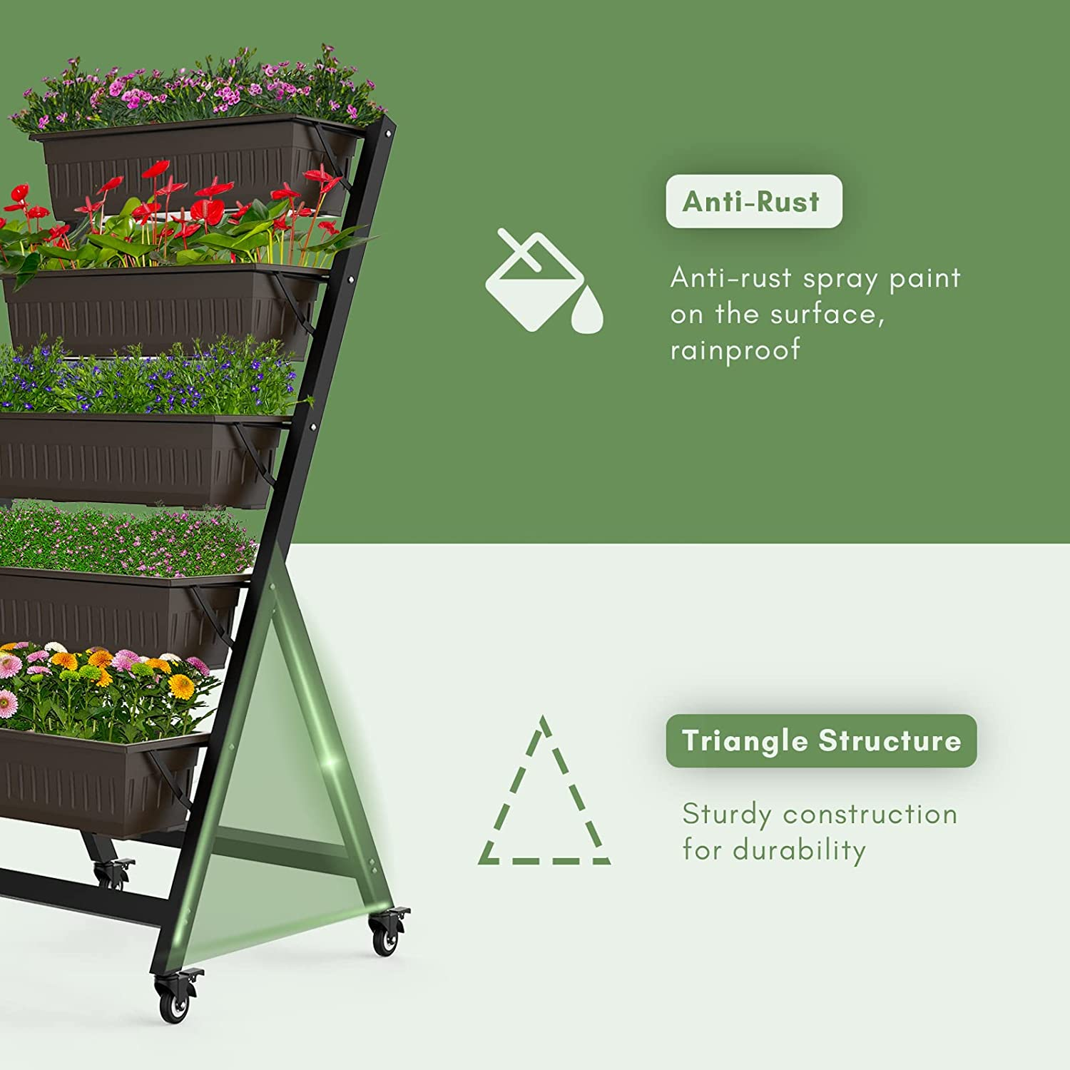 Vertical Elevated Garden Bed