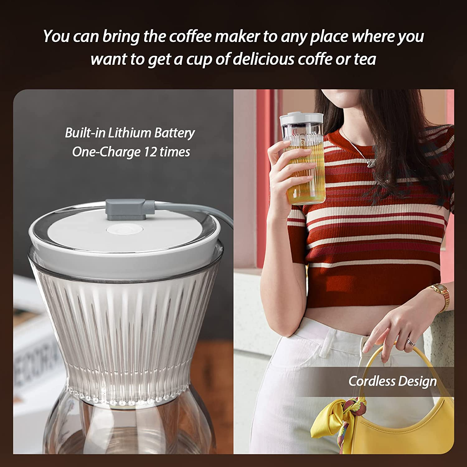 Cordless Electric Cold Brew Coffee Maker