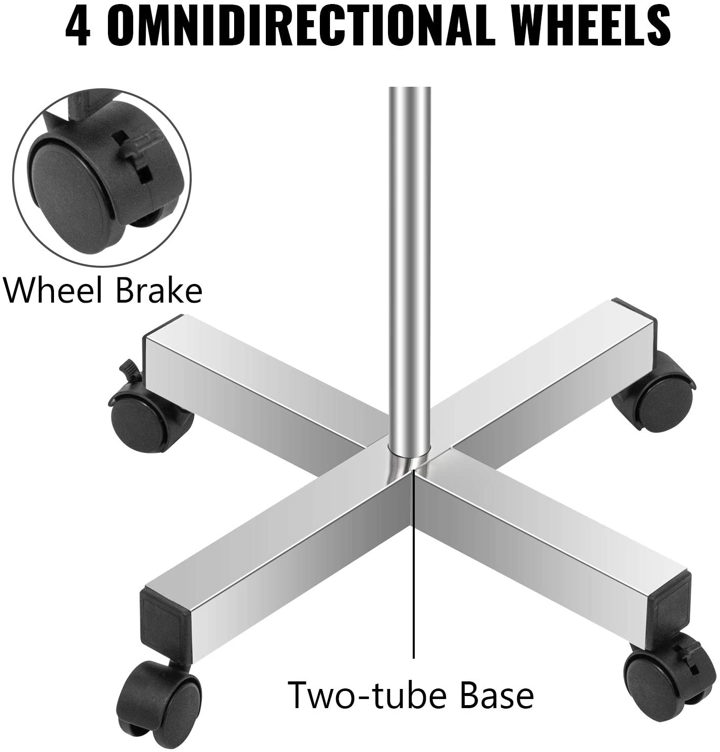 Adjustable Stainless Steel Mayo Tray Stand