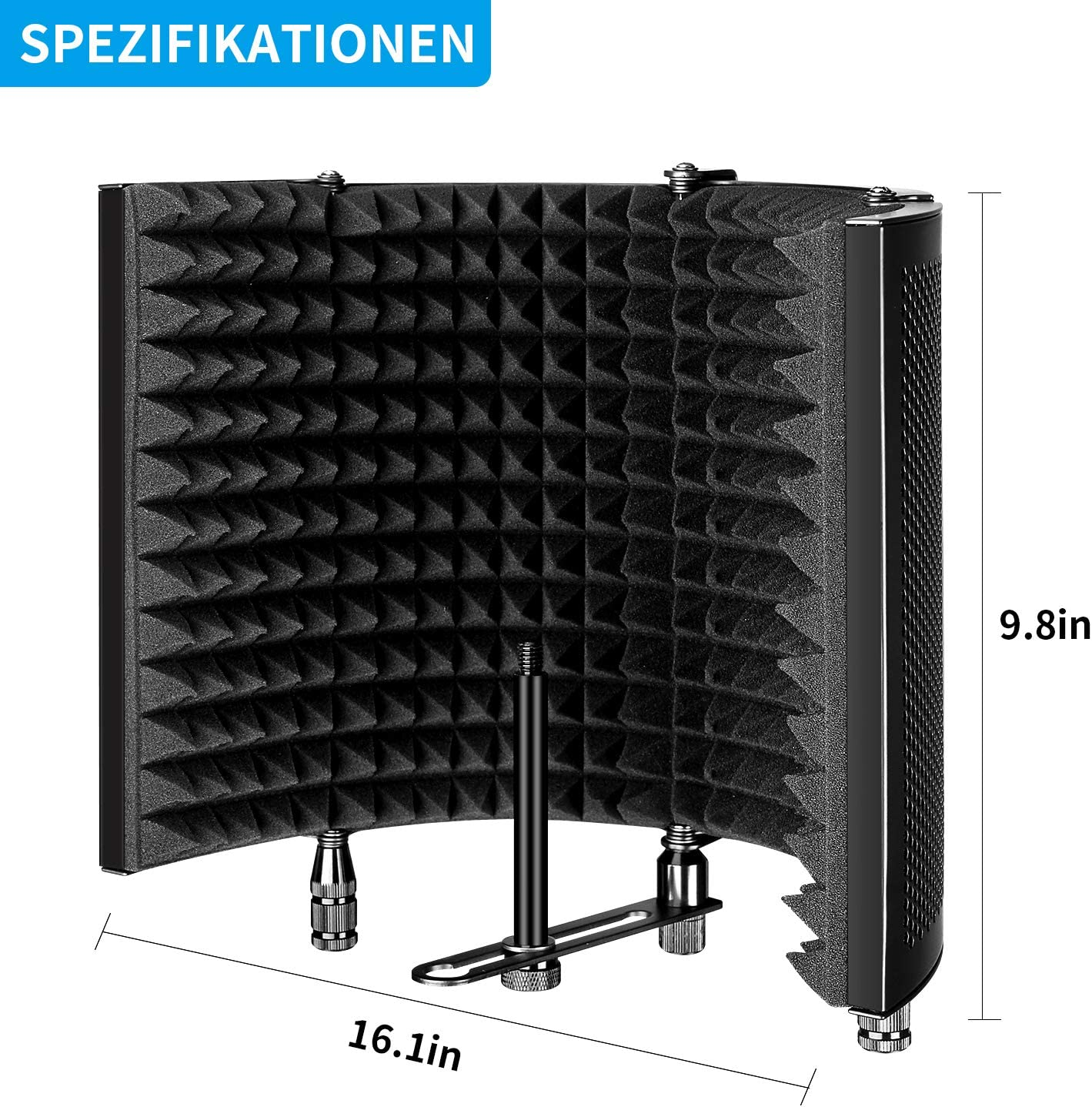 Studio Recording Microphone Isolation Shield