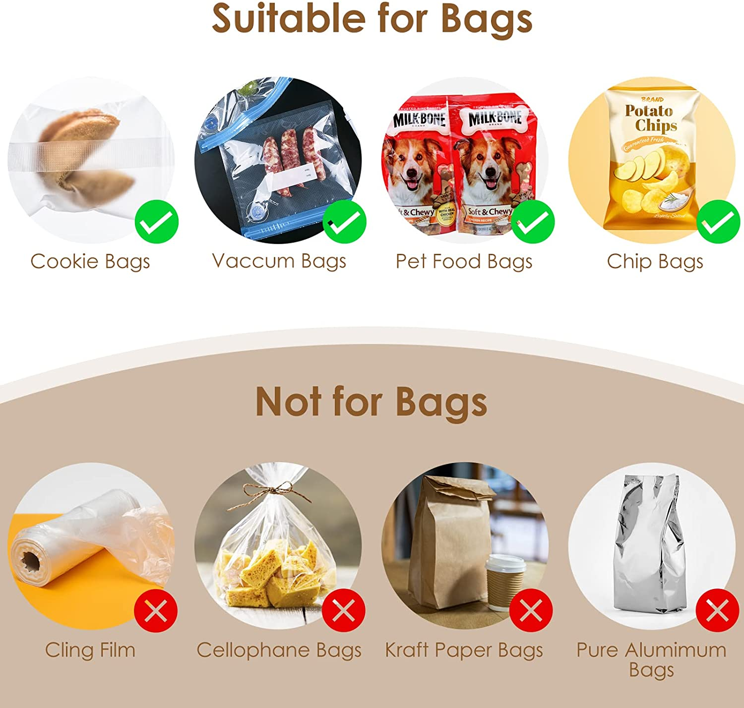 Portable Handheld Vacuum Bag Resealer