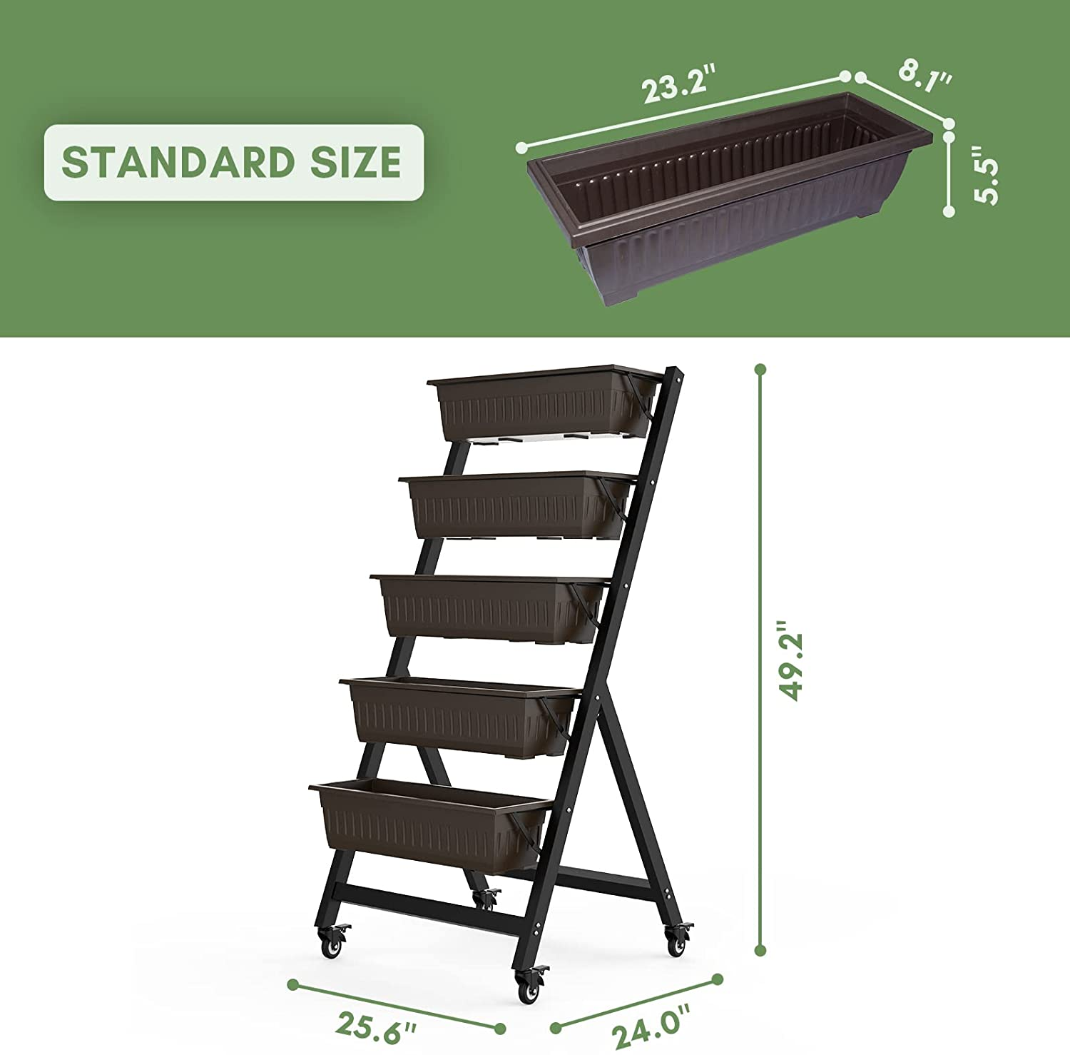 Vertical Elevated Garden Bed